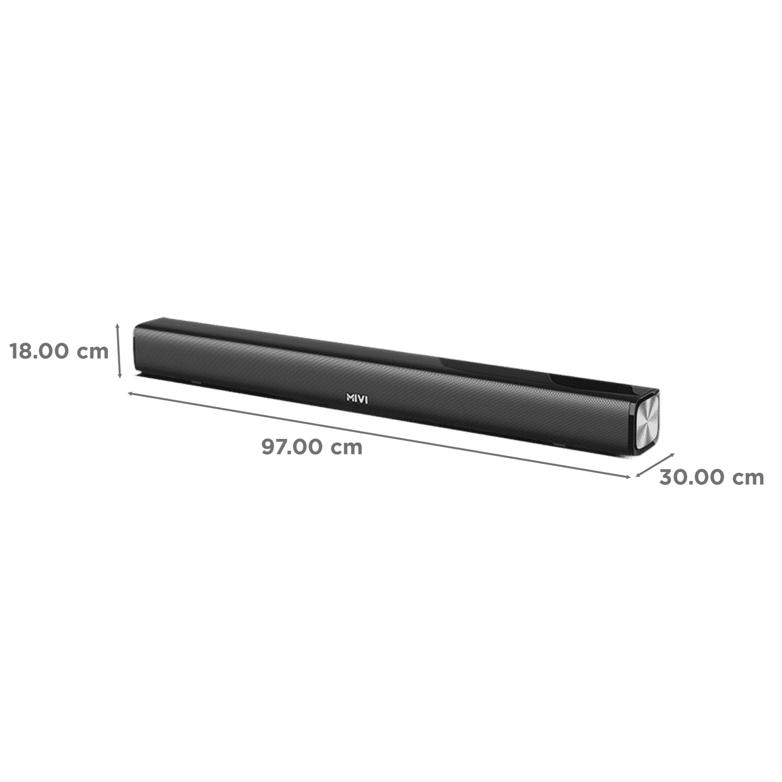 MIVI Fort R240 240W Bluetooth Soundbar with Remote (Cinematic Sound, 2.1 Channel, Black)_2