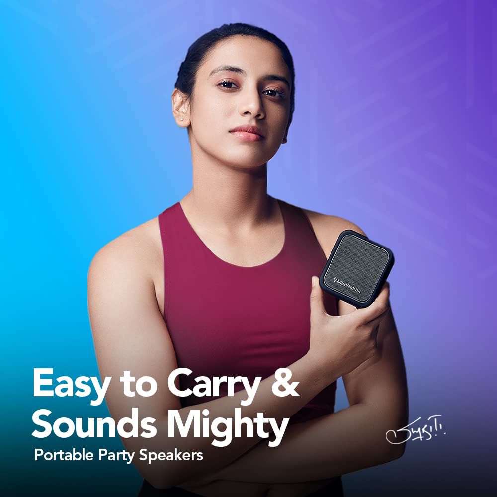 MadRabbit Sound Rock 5W Portable Bluetooth Speaker (IP47 Water Resistant, Low Latency, Mono Channel, Black)_9