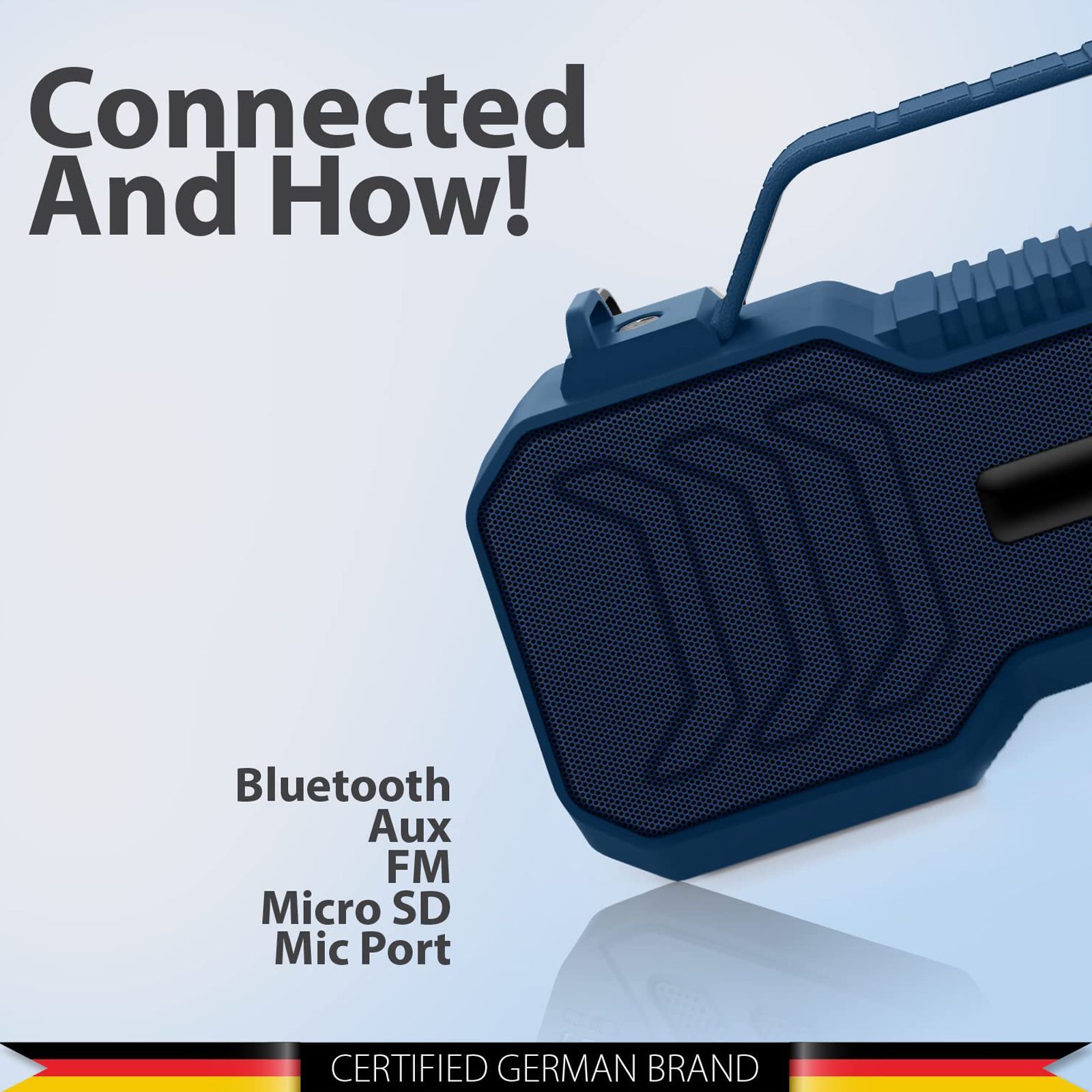 Blaupunkt Atomik BB20 20W Bluetooth Party Speaker with Mic (Karaoke Ready, 2.0 Channel, Royal Blue) Blaupunkt Atomik BB20 20W Bluetooth Party Speaker with Mic (Karaoke Ready, 2.0 Channel, Royal Blue)_9