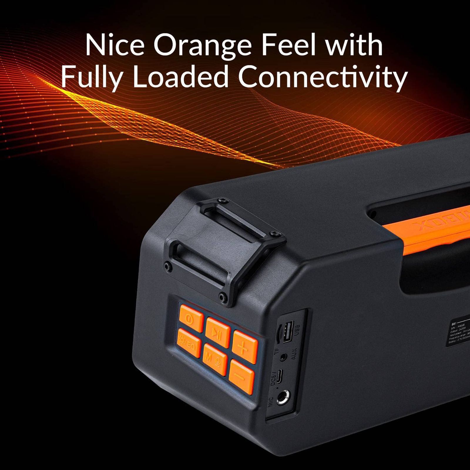 Blaupunkt Atomik BB25 35W Bluetooth Party Speaker with Mic (EQ Modes, Stereo Channel, Black)_13