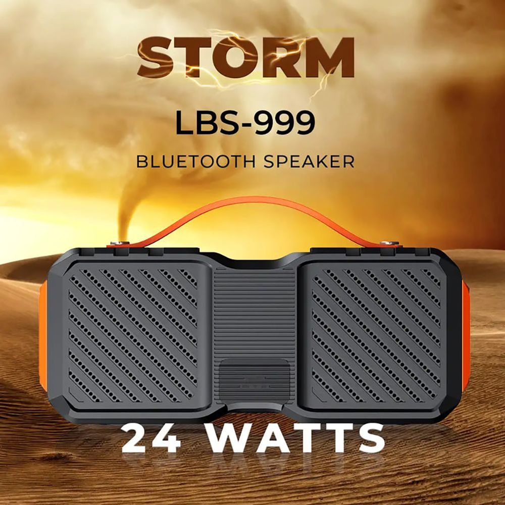 LAPCARE Storm 14W Portable Bluetooth Speaker (IPX5 Waterproof, Handsfree Calls, Stereo Channel, Black)_7