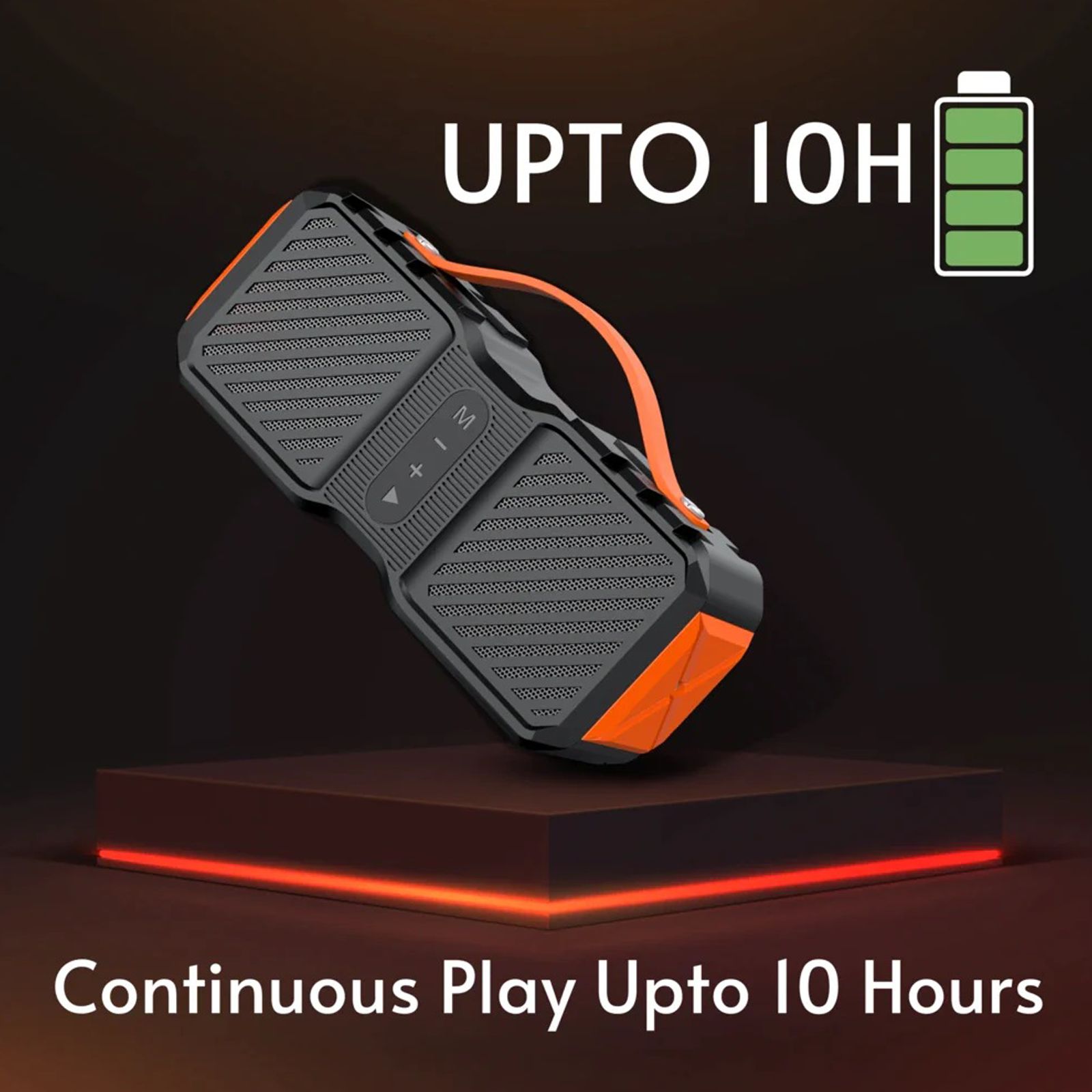 LAPCARE Storm 14W Portable Bluetooth Speaker (IPX5 Waterproof, Handsfree Calls, Stereo Channel, Black)_3