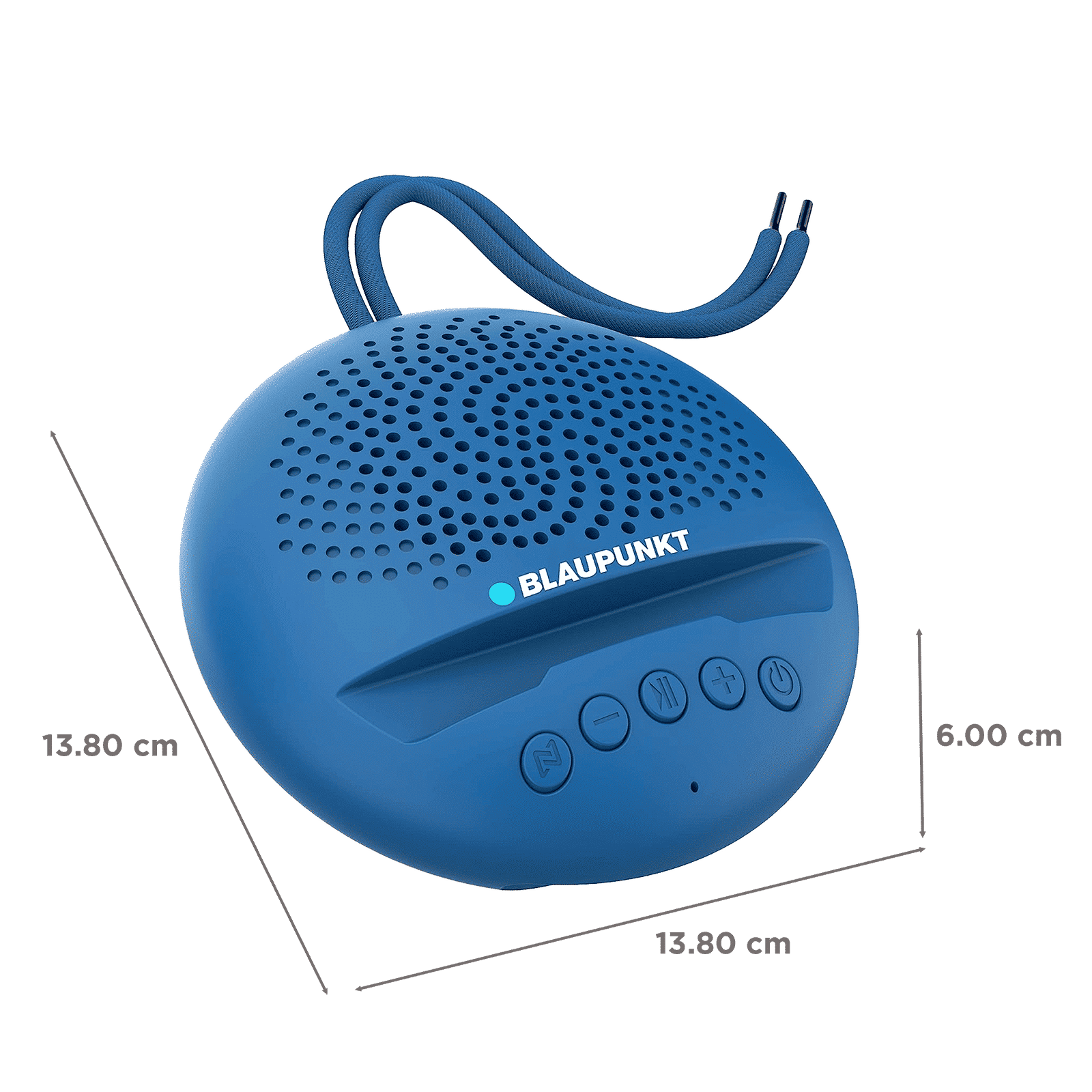 Blaupunkt BT02 5W Portable Bluetooth Speaker (52mm Speaker Driver, Mono Channel, Blue)_2