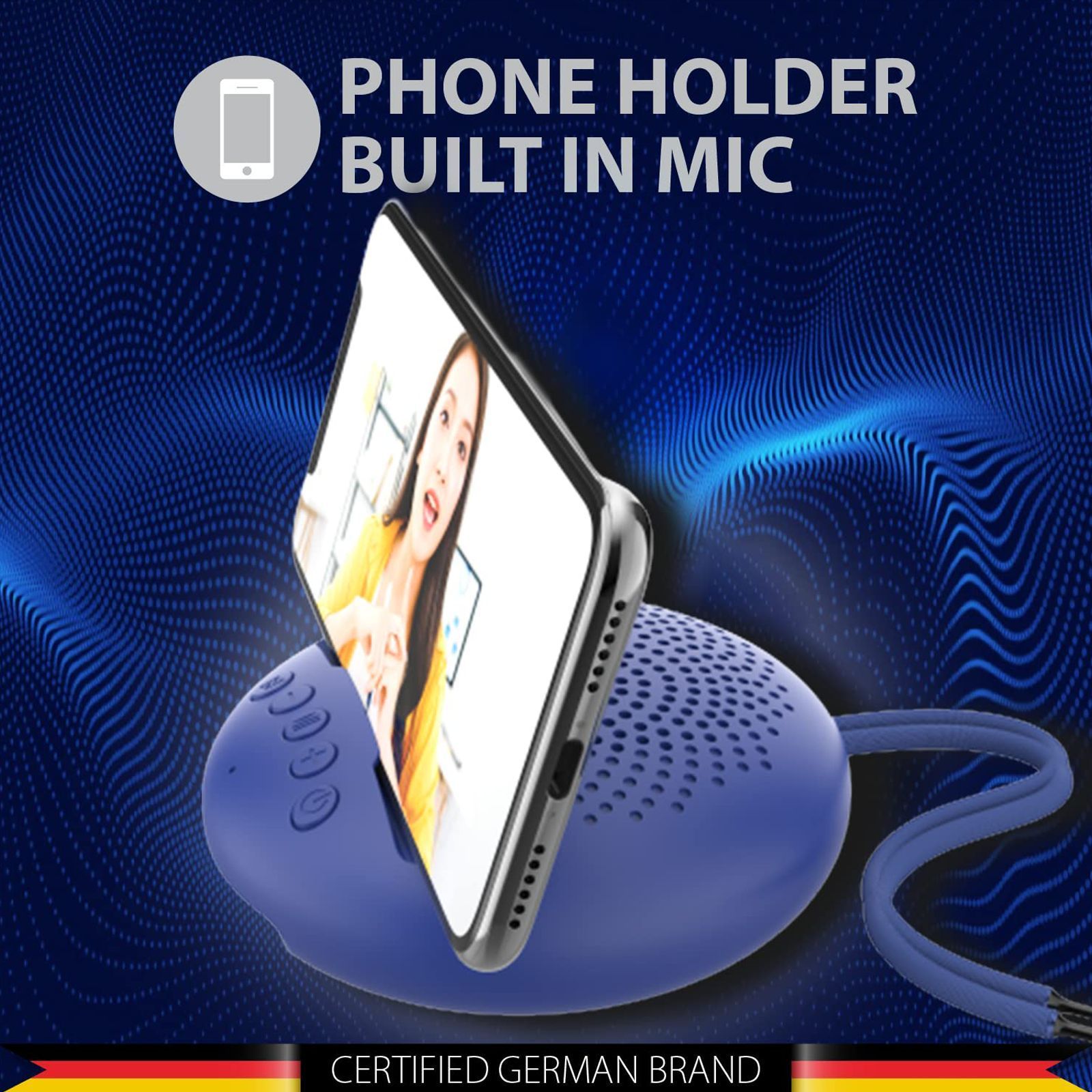 Blaupunkt BT02 5W Portable Bluetooth Speaker (52mm Speaker Driver, Mono Channel, Royal Blue)_8