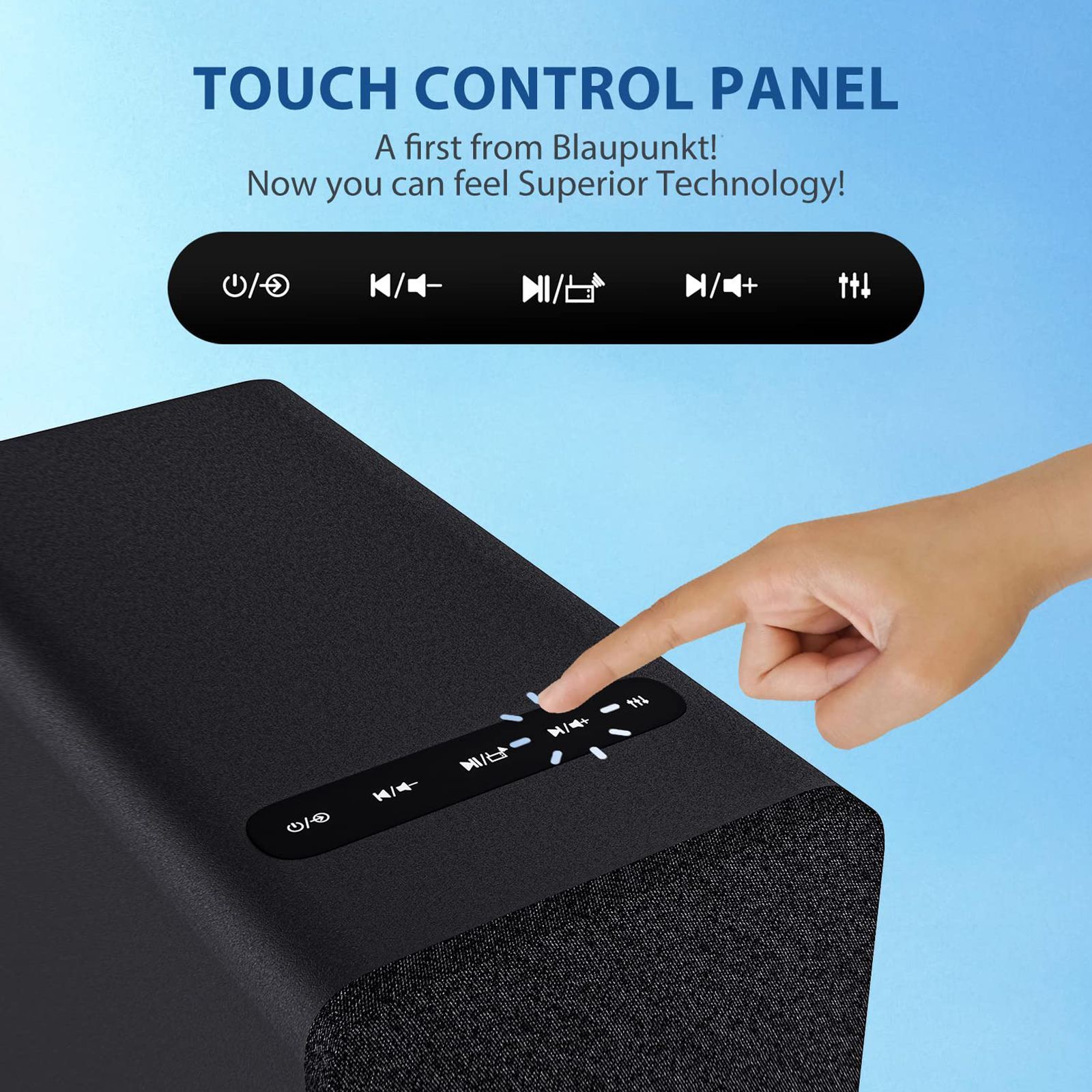 Blaupunkt TS120 120W Bluetooth Party Speaker with Mic (360 Degree Powerful Sound, 1.0 Channel, Black)_5