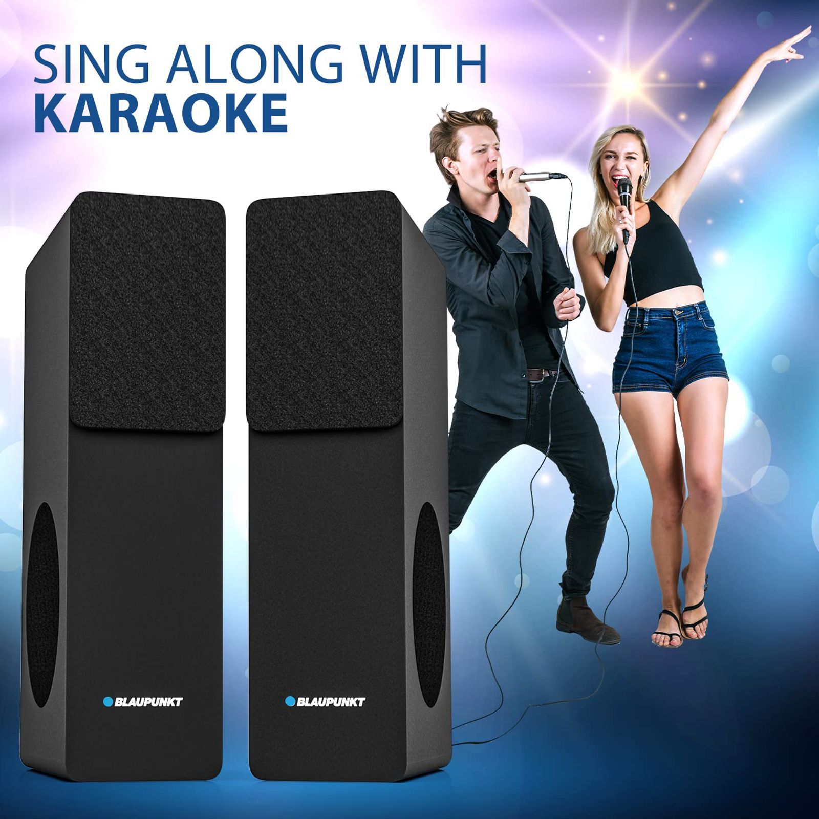 Blaupunkt TS120 120W Bluetooth Party Speaker with Mic (360 Degree Powerful Sound, 1.0 Channel, Black)_6