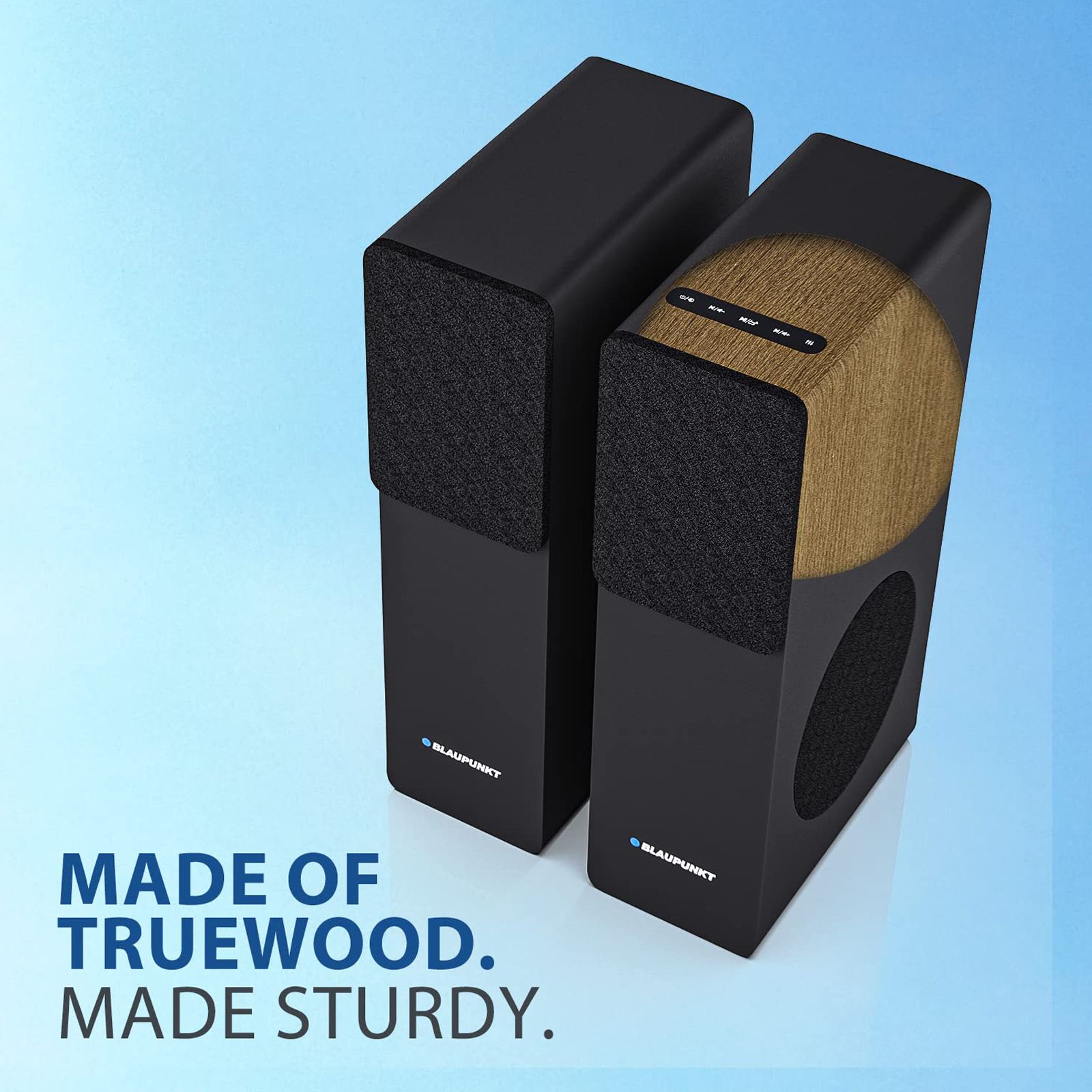 Blaupunkt TS120 120W Bluetooth Party Speaker with Mic (360 Degree Powerful Sound, 1.0 Channel, Black)_7