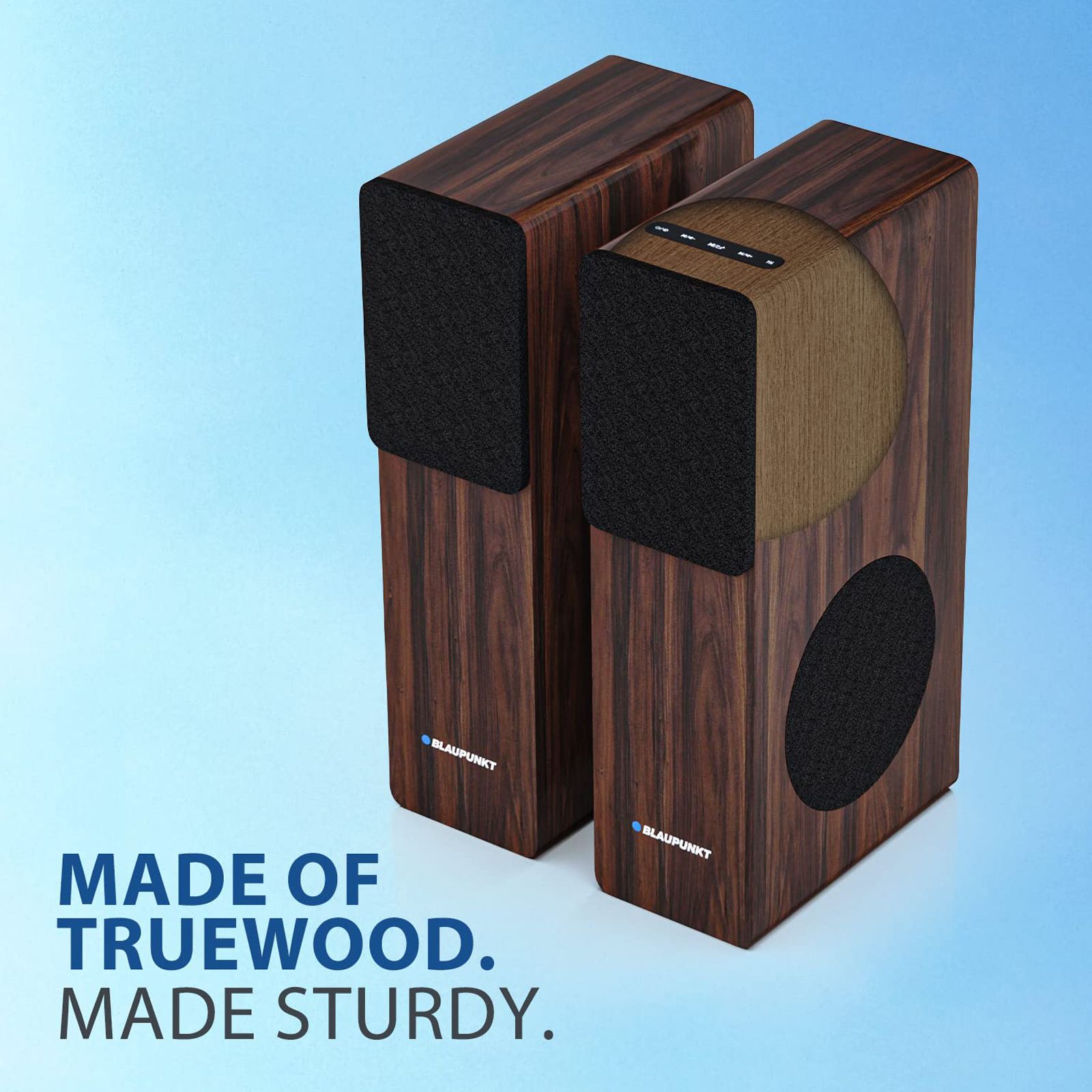 Blaupunkt TS120 120W Bluetooth Party Speaker with Mic (360 Degree Powerful Sound, 1.0 Channel, Brown)_7