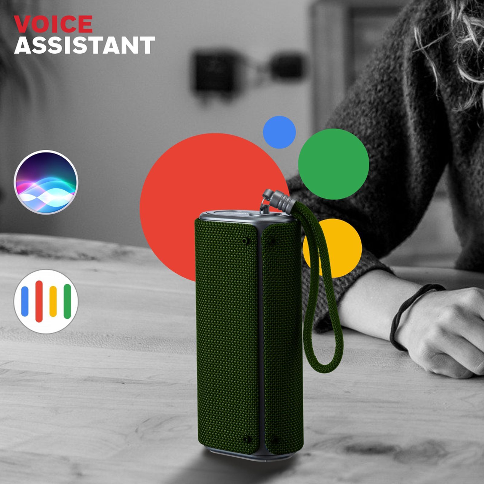 Honeywell Trueno U200 10W Portable Bluetooth Speaker (IPX6 Water Proof, Upto 15 Hours of Playtime, Stereo Channel, Olive Green) Honeywell Trueno U200 10W Portable Bluetooth Speaker (IPX6 Water Proof, Upto 15 Hours of Playtime, Stereo Channel, Olive Green)_12