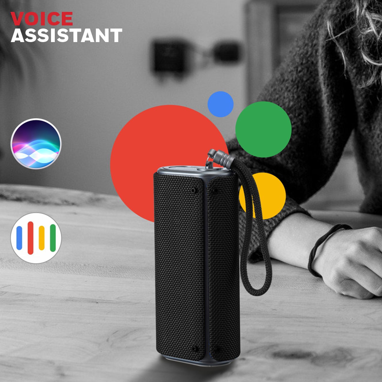 Honeywell Trueno U200 10W Portable Bluetooth Speaker (IPX6 Water Proof, Upto 15 Hours of Playtime, Stereo Channel, Black) _4