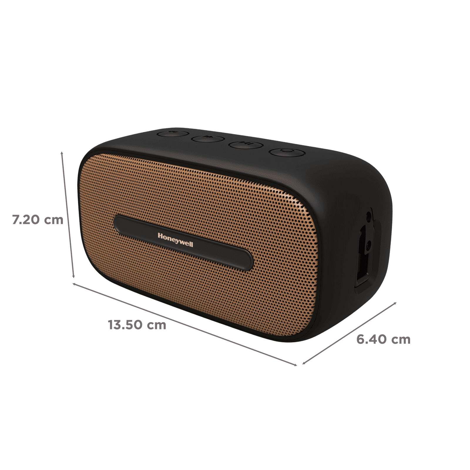 Honeywell Suono P100 5W Portable Bluetooth Speaker (IPX7 Water Proof, 52 mm Drivers, 5.0 Channel, Black)_2