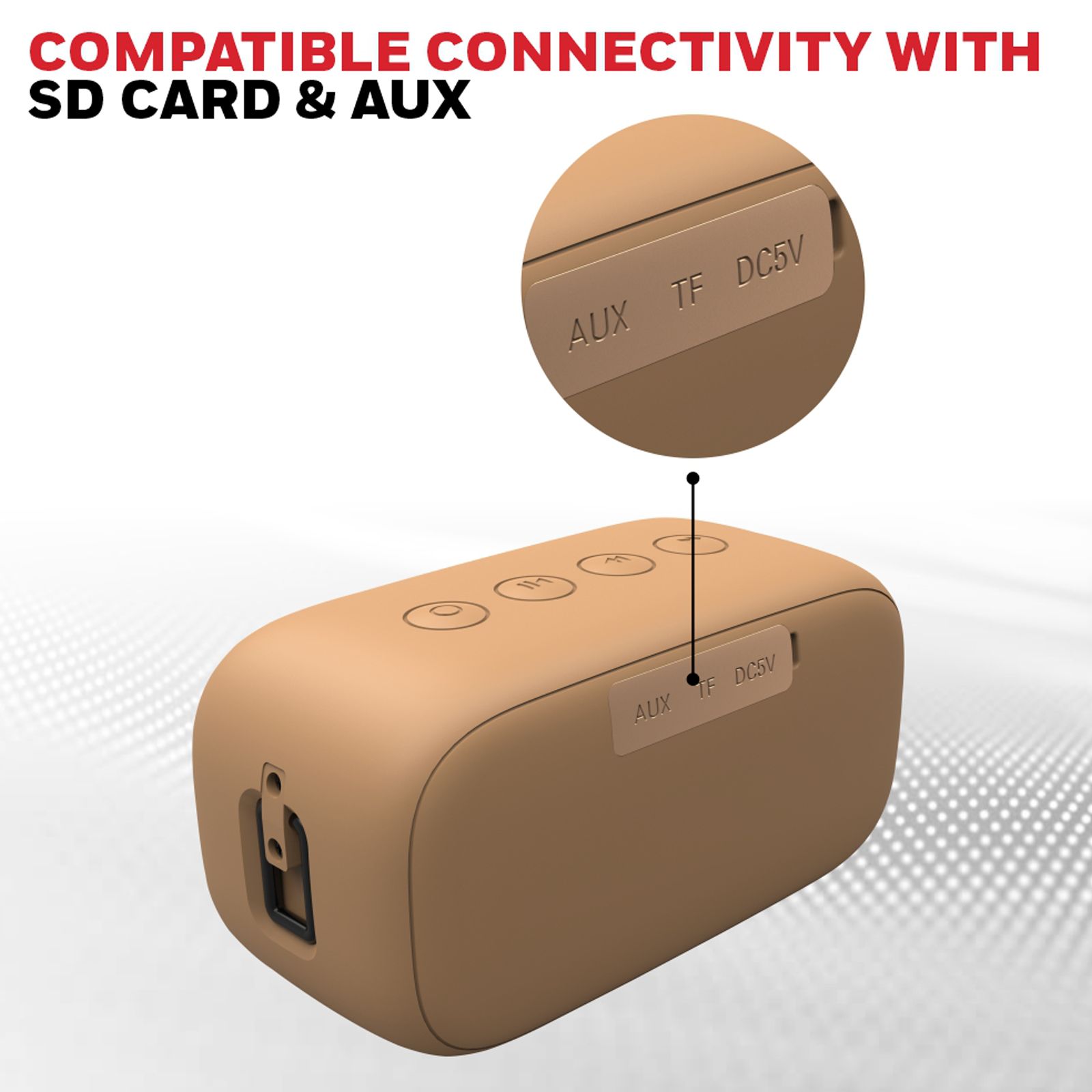 Honeywell Suono P100 5W Portable Bluetooth Speaker (IPX7 Water Proof, 52 mm Drivers, 5.0 Channel, Beige)_3