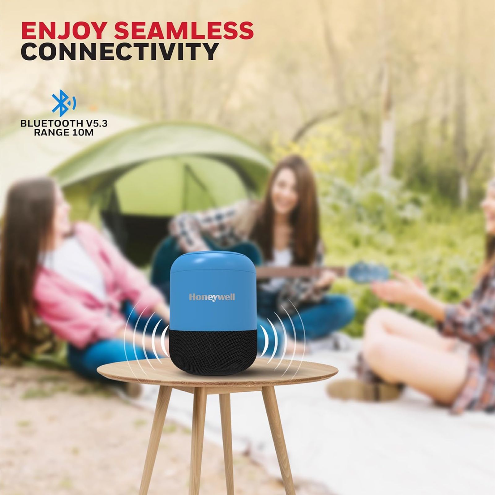 Honeywell Moxie V200 5W Portable Bluetooth Speaker (IPX4 Water Resistant, 52 mm Drivers, Stereo Channel, Blue) Honeywell Moxie V200 5W Portable Bluetooth Speaker (IPX4 Water Resistant, 52 mm Drivers, Stereo Channel, Blue)_9
