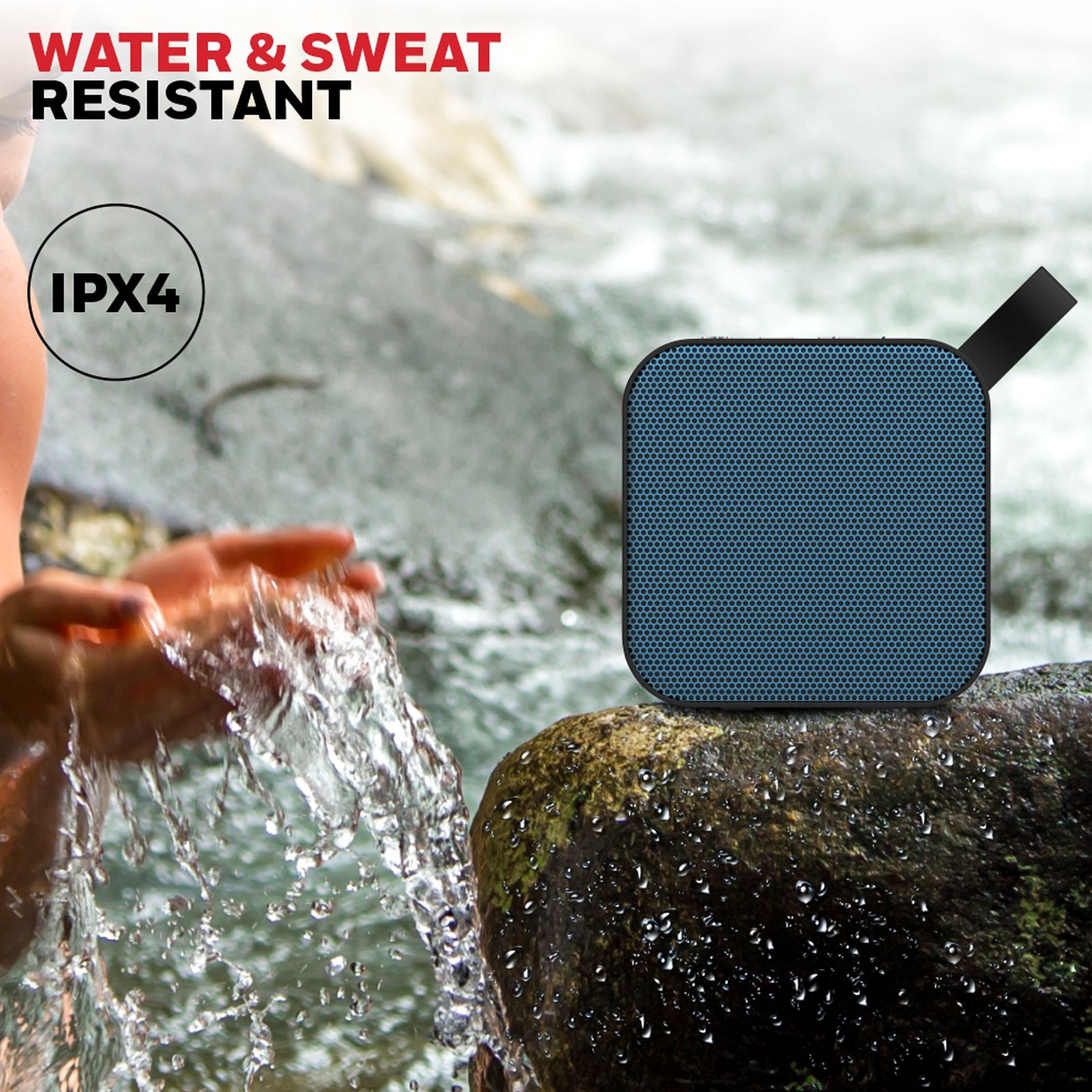 Honeywell Moxie V100 3W Portable Bluetooth Speaker (IPX4 Water Resistant, Stereo Sound, 2.1 Channel, Blue)_7