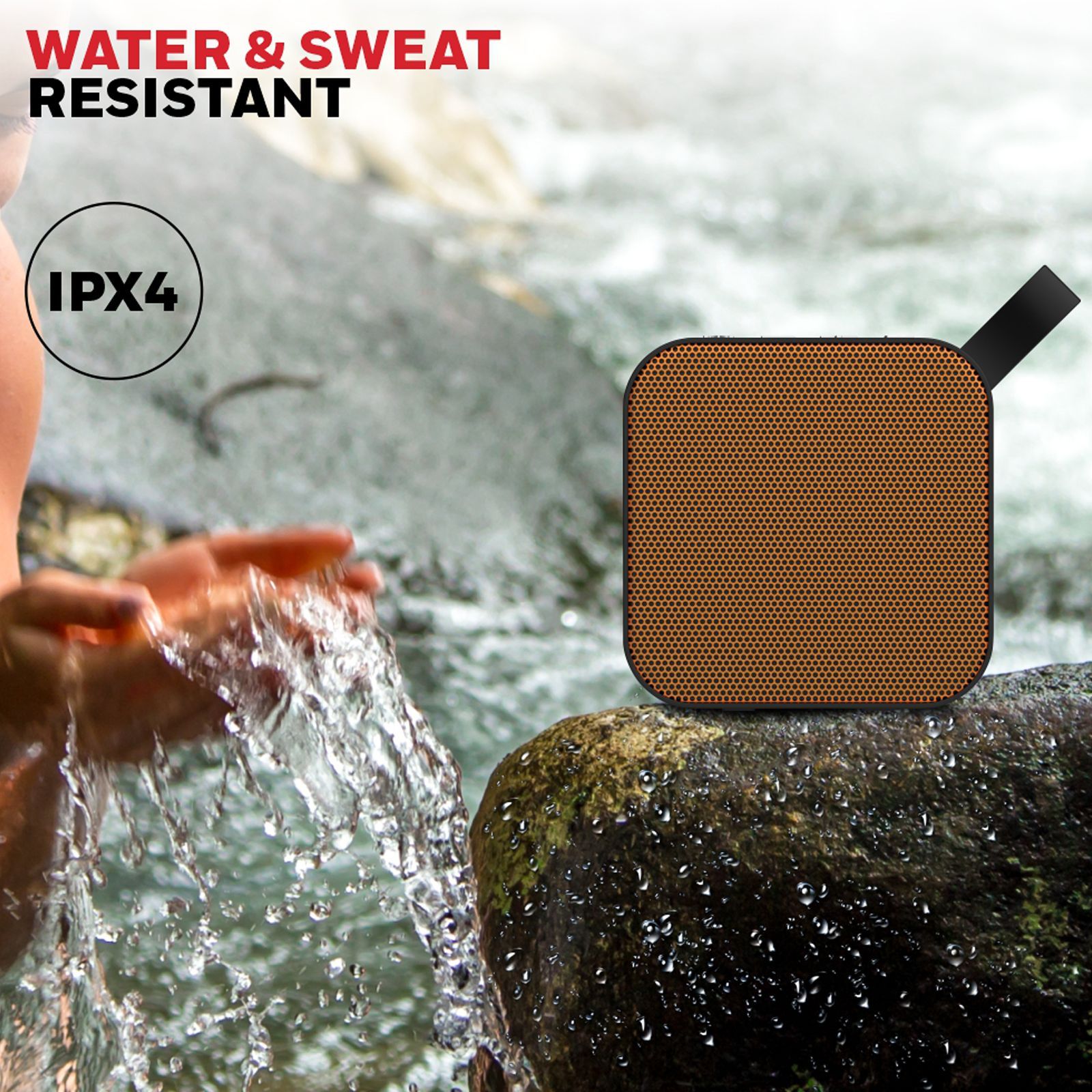 Honeywell Moxie V100 3W Portable Bluetooth Speaker (IPX4 Water Resistant, Stereo Sound, 2.1 Channel, Orange) Honeywell Moxie V100 3W Portable Bluetooth Speaker (IPX4 Water Resistant, Stereo Sound, 2.1 Channel, Orange)_7