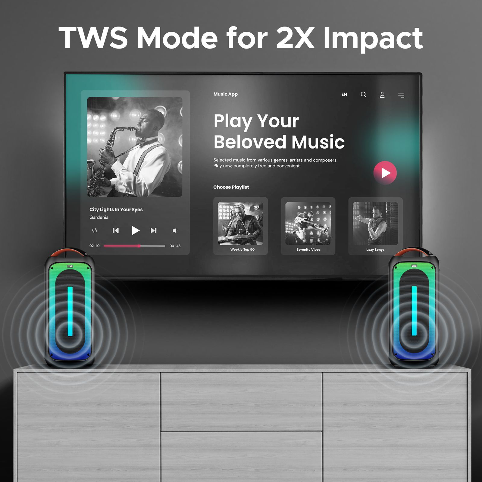 boAt Party Pal 320 120W Portable Bluetooth Speaker (Treble EQ Modes, 1.0 Channel, Premium Black)_11