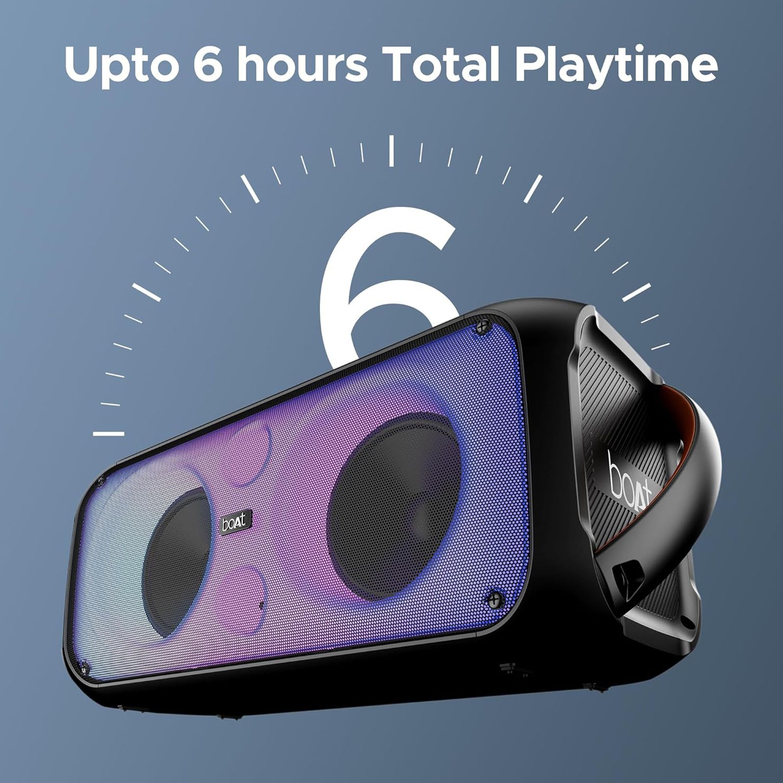 boAt Party Pal 300 120W Bluetooth Party Speaker with Mic (Bass & Treble EQs, Mono Channel, Premium Black)_16