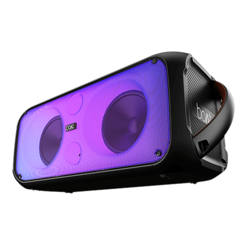 boAt Party Pal 300 120W Bluetooth Party Speaker with Mic (Bass & Treble EQs, Mono Channel, Premium Black)_4