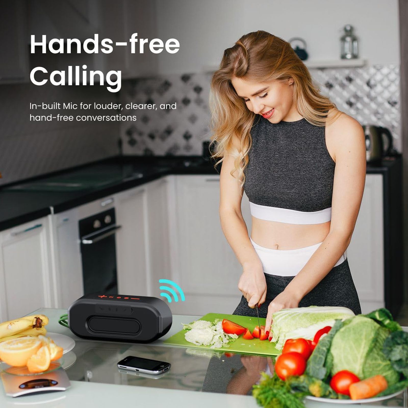 PORTRONICS PIXEL 3 10W Portable Bluetooth Speaker (IPX7 Water Resistant, 7 Hours Playtime, Black) PORTRONICS PIXEL 3 10W Portable Bluetooth Speaker (IPX7 Water Resistant, 7 Hours Playtime, Black)_11