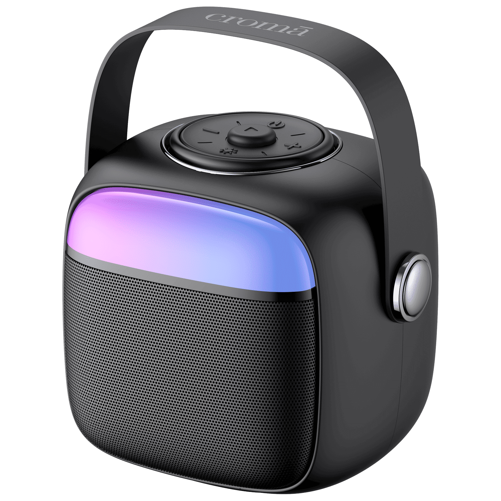Croma 5W Portable Bluetooth Speaker (Ambient LED Light, Mono Channel, Black)_4