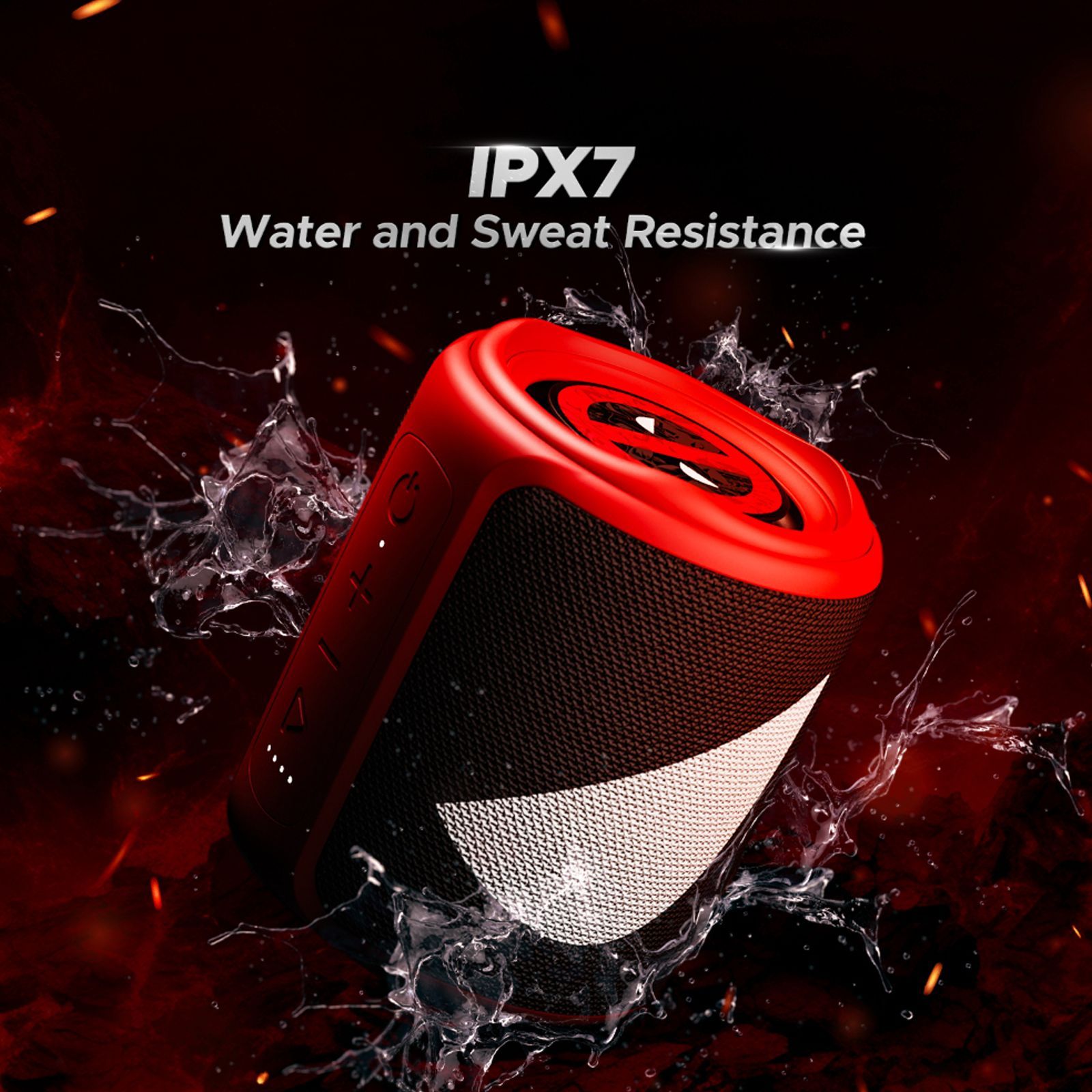boAt Stone 350 Deadpool Edition 10W Portable Bluetooth Speaker (IPX7 Water Resistant, 12 Hours Playback, Assassin Red)_5