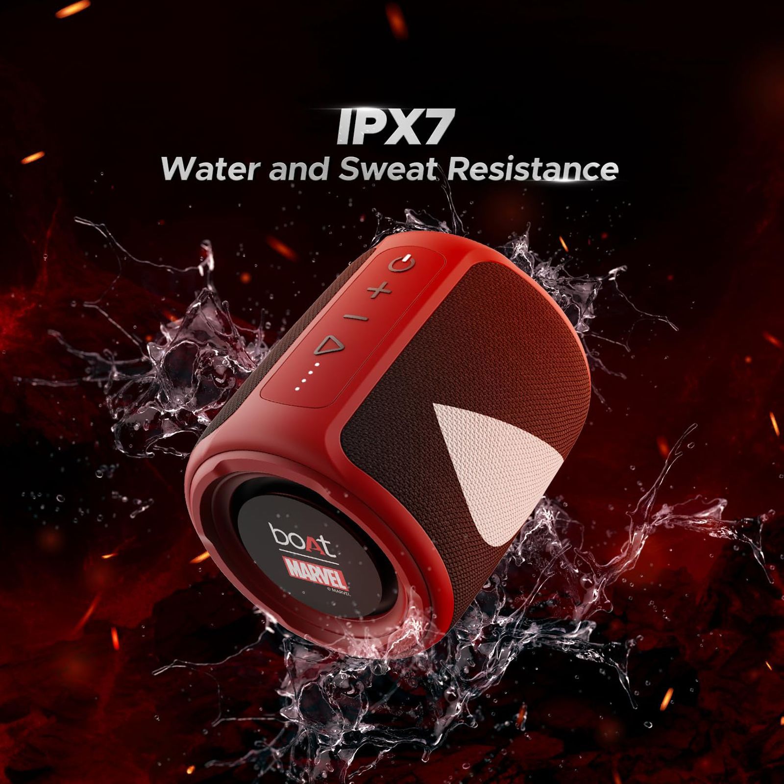 boAt Stone 352 Deadpool Edition 10W Portable Bluetooth Speaker (IPX7 Water Resistant, Stereo Sound, Assassin Red)_5
