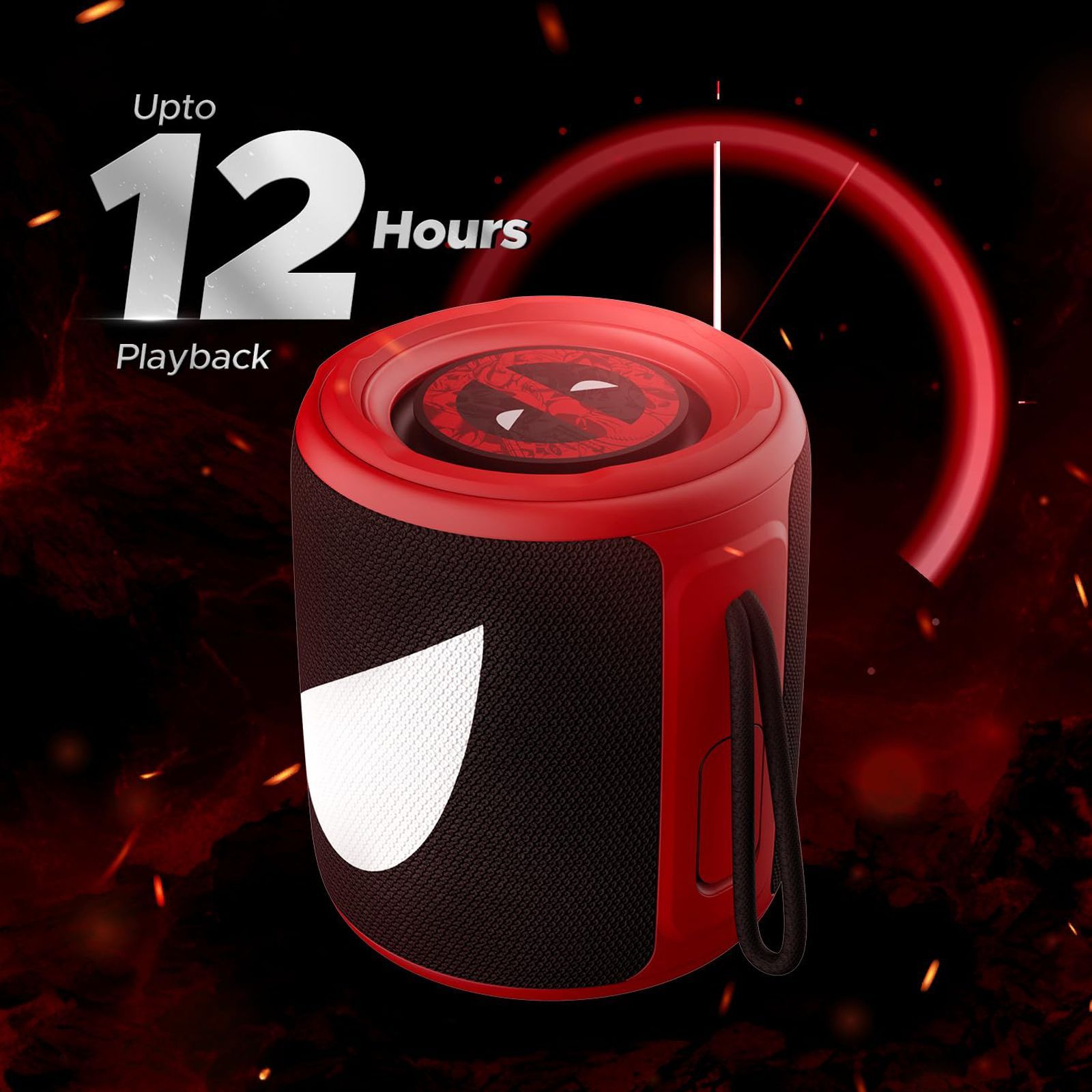 boAt Stone 352 Deadpool Edition 10W Portable Bluetooth Speaker (IPX7 Water Resistant, Stereo Sound, Assassin Red)_6