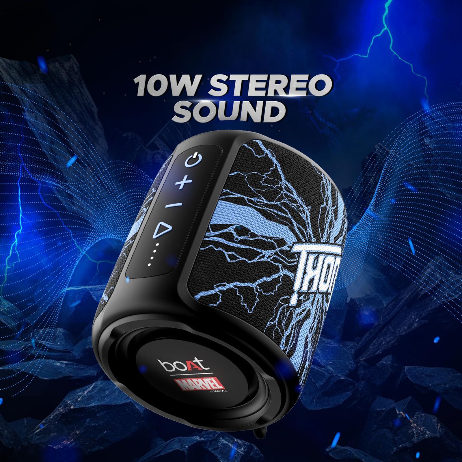 boAt Stone 352 Thor Edition 10W Portable Bluetooth Speaker (IPX7 Water Resistant, Stereo Sound, Electric Blue)_4