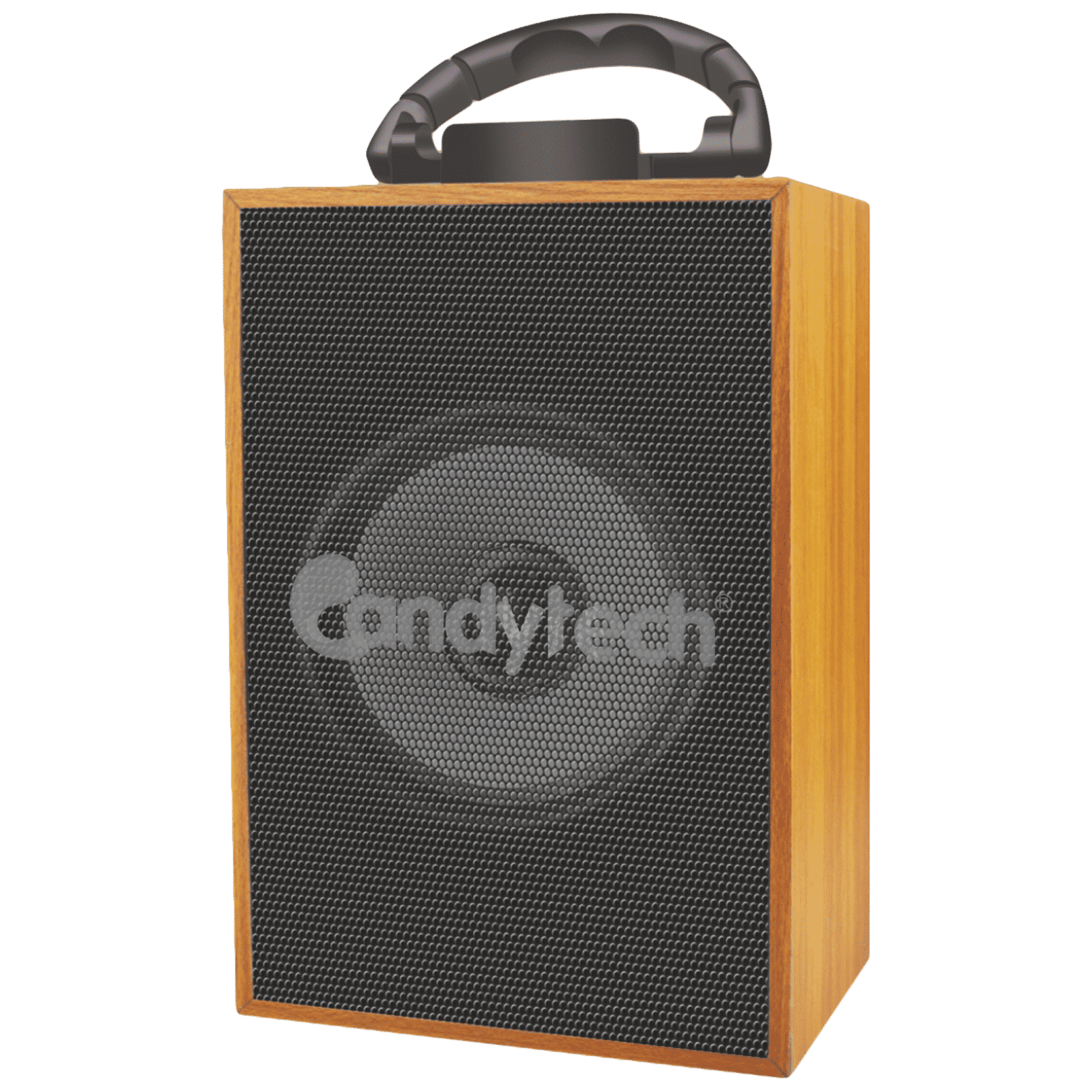 Candytech Beatbox 5W Portable Bluetooth Speaker (6 To 8 Hours of Playtime, Wooden Black)_1