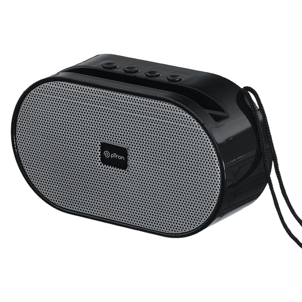 pTron Fusion Hook 6W Portable Bluetooth Speaker (52mm Dynamic Driver, Grey)_2