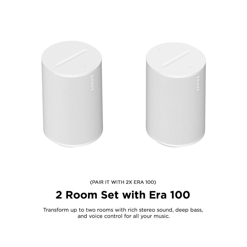 SONOS Era 100 (Next Gen) with Built-in Alexa Smart Wi-Fi Speaker (Touch Control, White)_14
