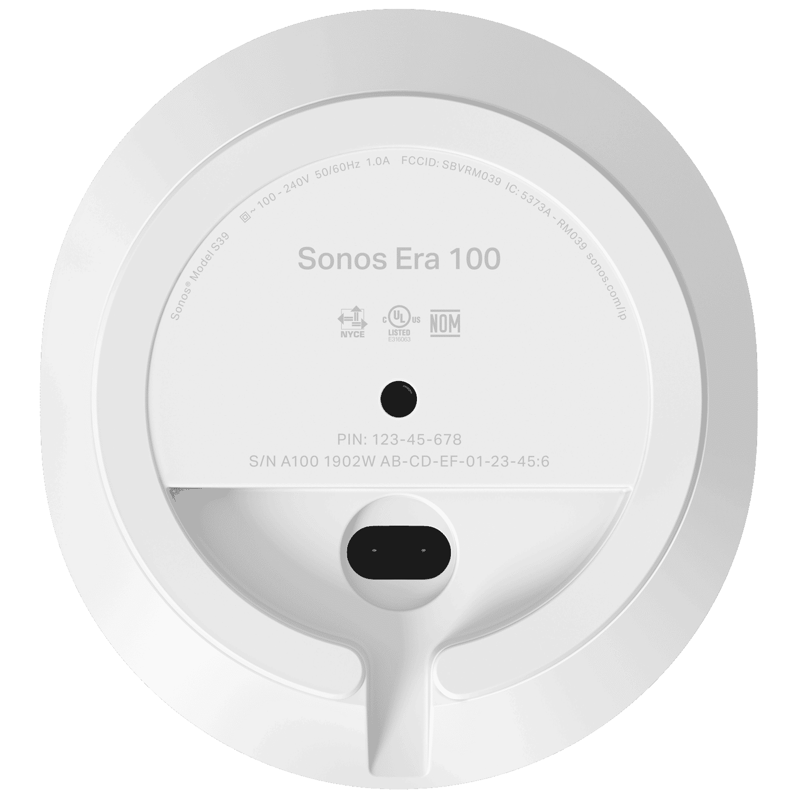 SONOS Era 100 (Next Gen) with Built-in Alexa Smart Wi-Fi Speaker (Touch Control, White)_6