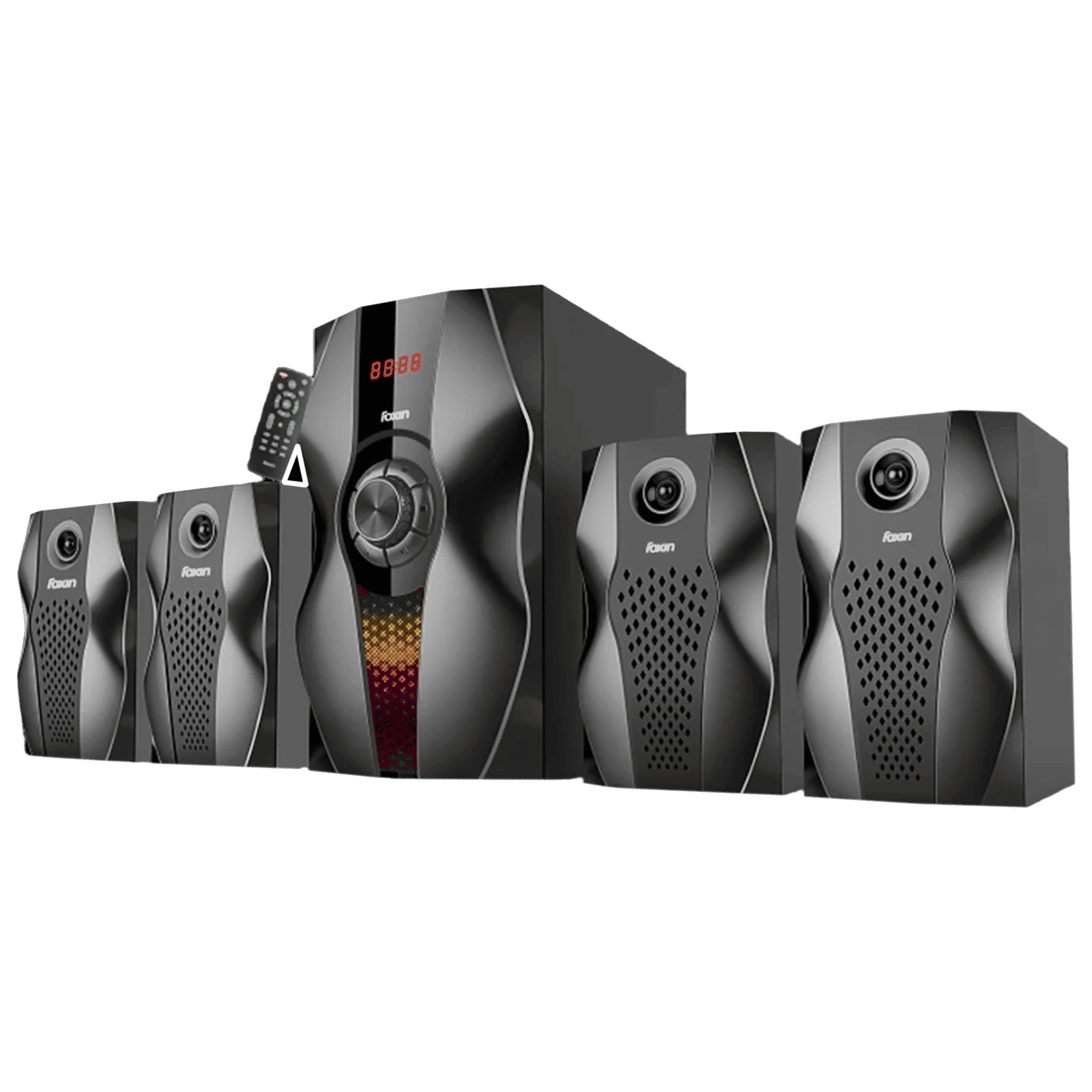 foxin FMS 5450 95W Multimedia Speaker (Dual Connectivity, 4.1 Channel, Black) foxin FMS 5450 95W Multimedia Speaker (Dual Connectivity, 4.1 Channel, Black)_1