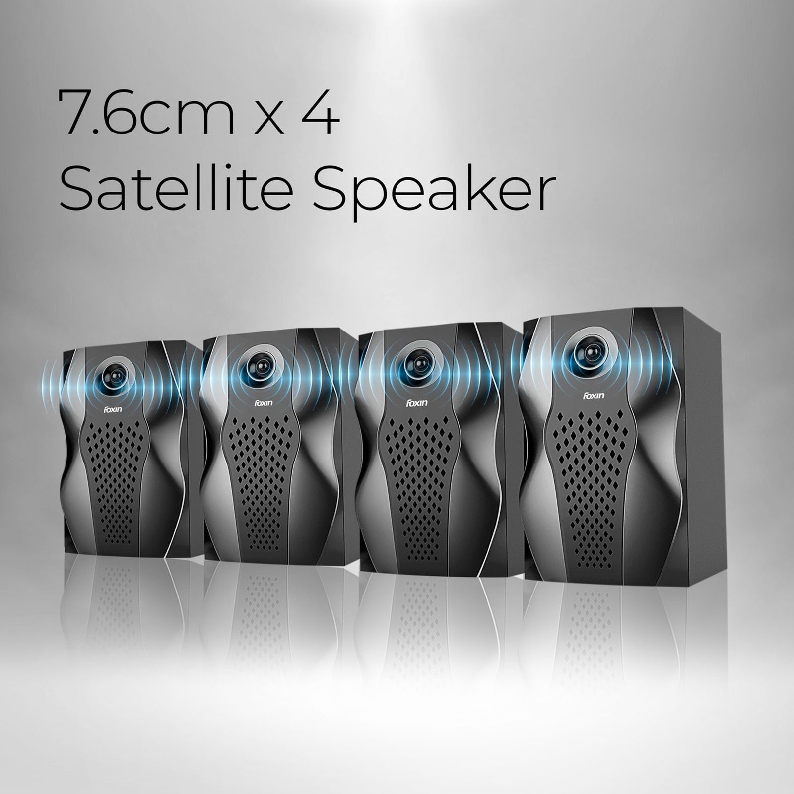 foxin FMS 5450 95W Multimedia Speaker (Dual Connectivity, 4.1 Channel, Black) foxin FMS 5450 95W Multimedia Speaker (Dual Connectivity, 4.1 Channel, Black)_11