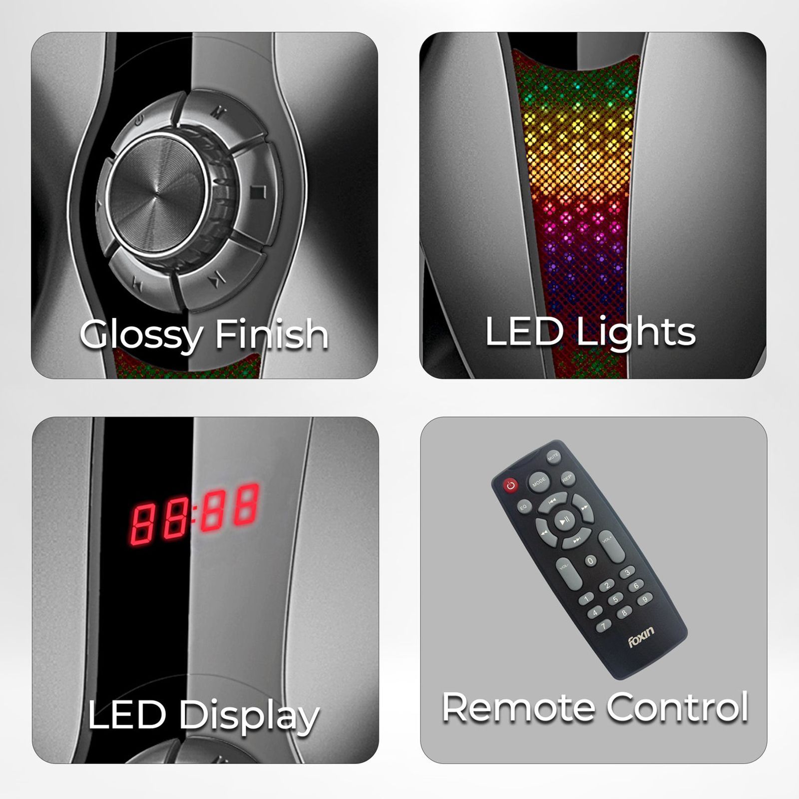 foxin FMS 5450 95W Multimedia Speaker (Dual Connectivity, 4.1 Channel, Black) foxin FMS 5450 95W Multimedia Speaker (Dual Connectivity, 4.1 Channel, Black)_4