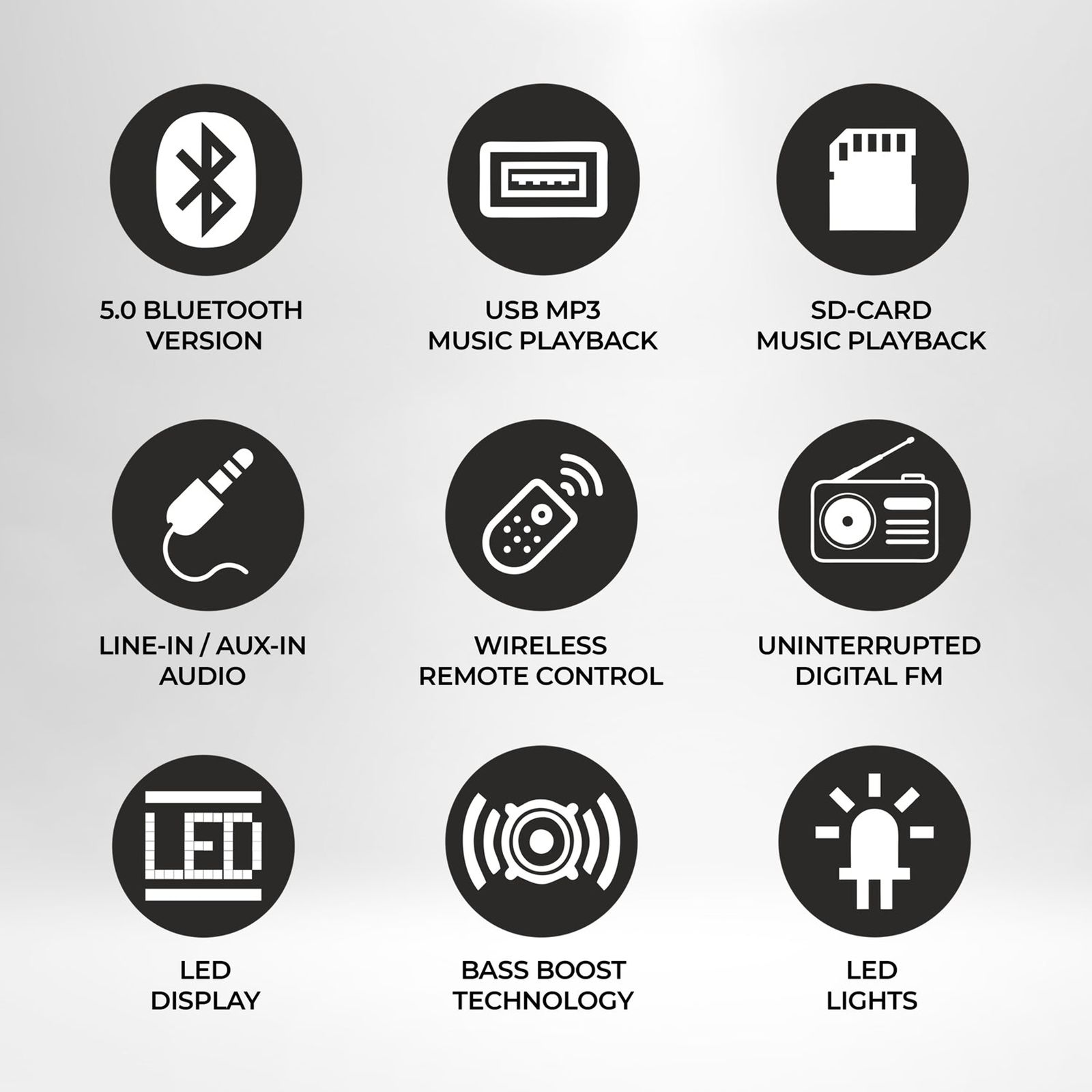 foxin FMS 5400 90W Multimedia Speaker (Bluetooth Connectivity, 4.1 Channel, Black)_11