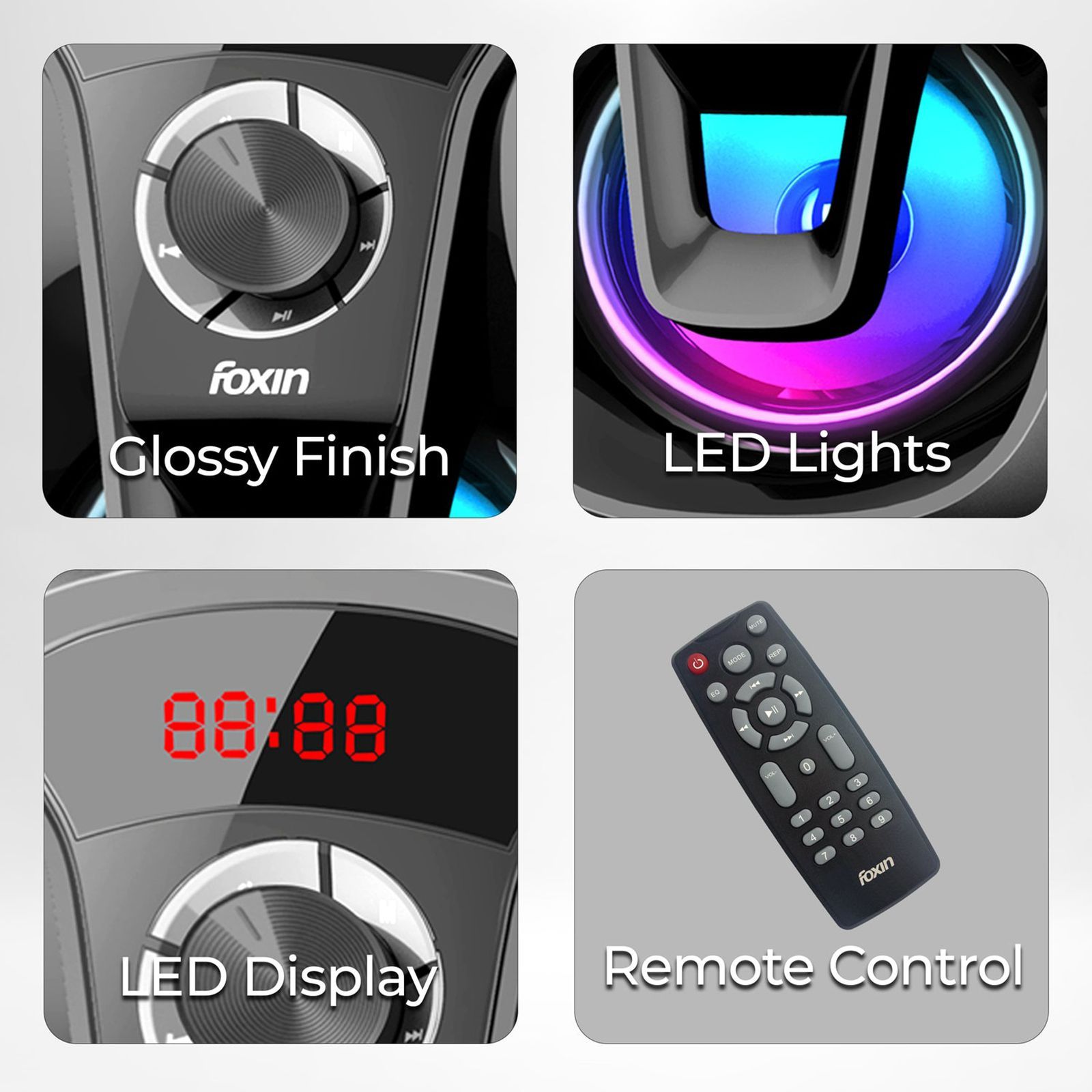 foxin FMS 5400 90W Multimedia Speaker (Bluetooth Connectivity, 4.1 Channel, Black)_4