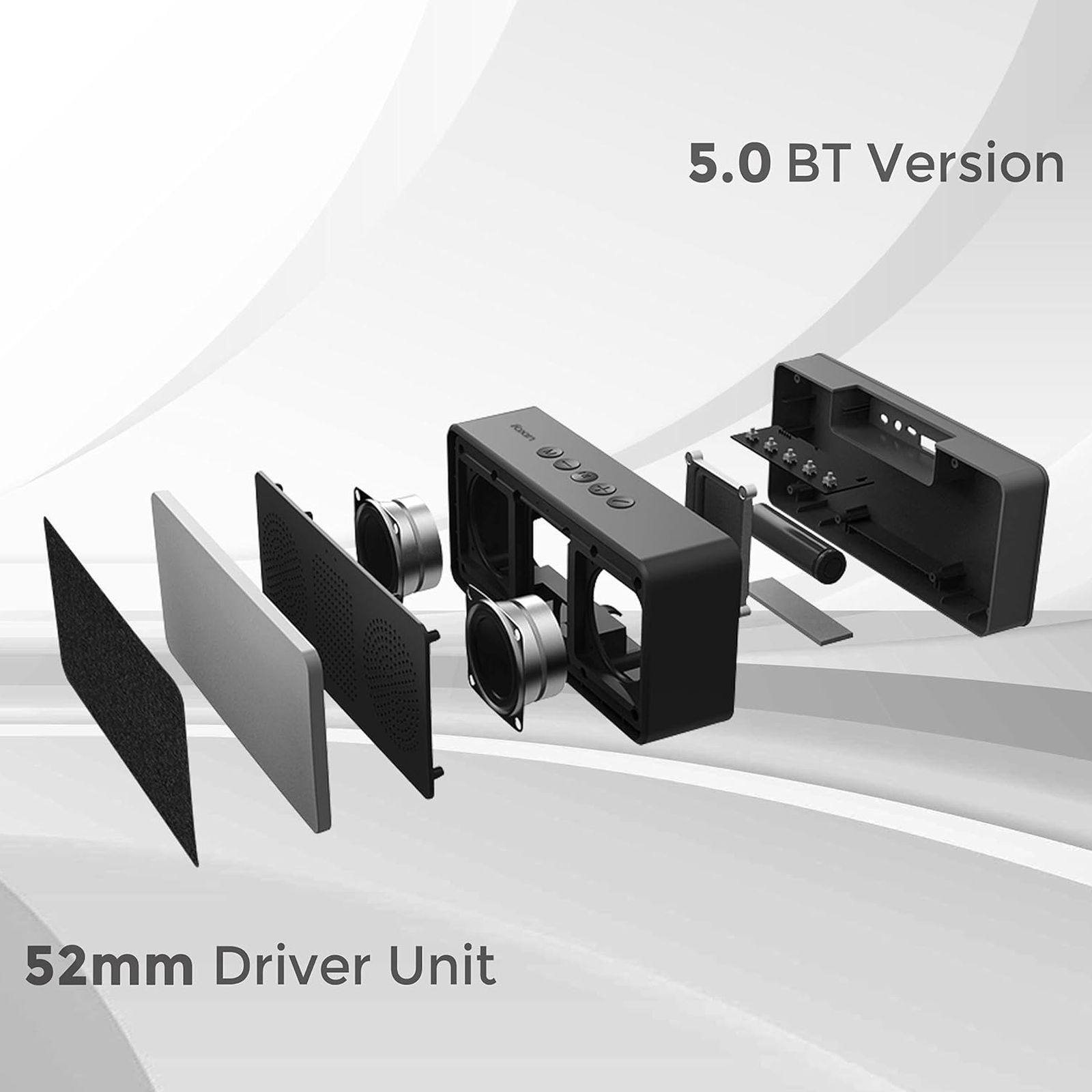 foxin Brick 501 10W Portable Speaker (Bluetooth Connectivity, 5.1 Channel, Black)_6