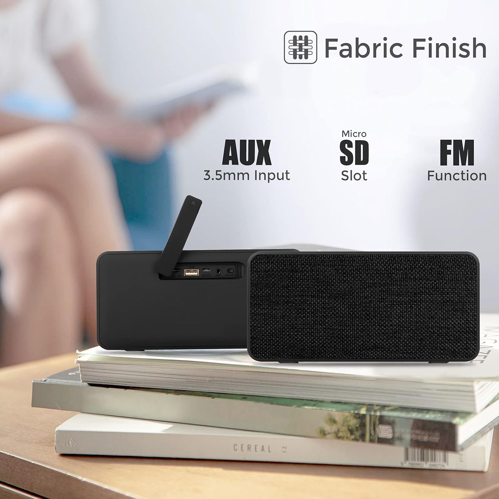foxin Brick 501 10W Portable Speaker (Bluetooth Connectivity, 5.1 Channel, Black)_3