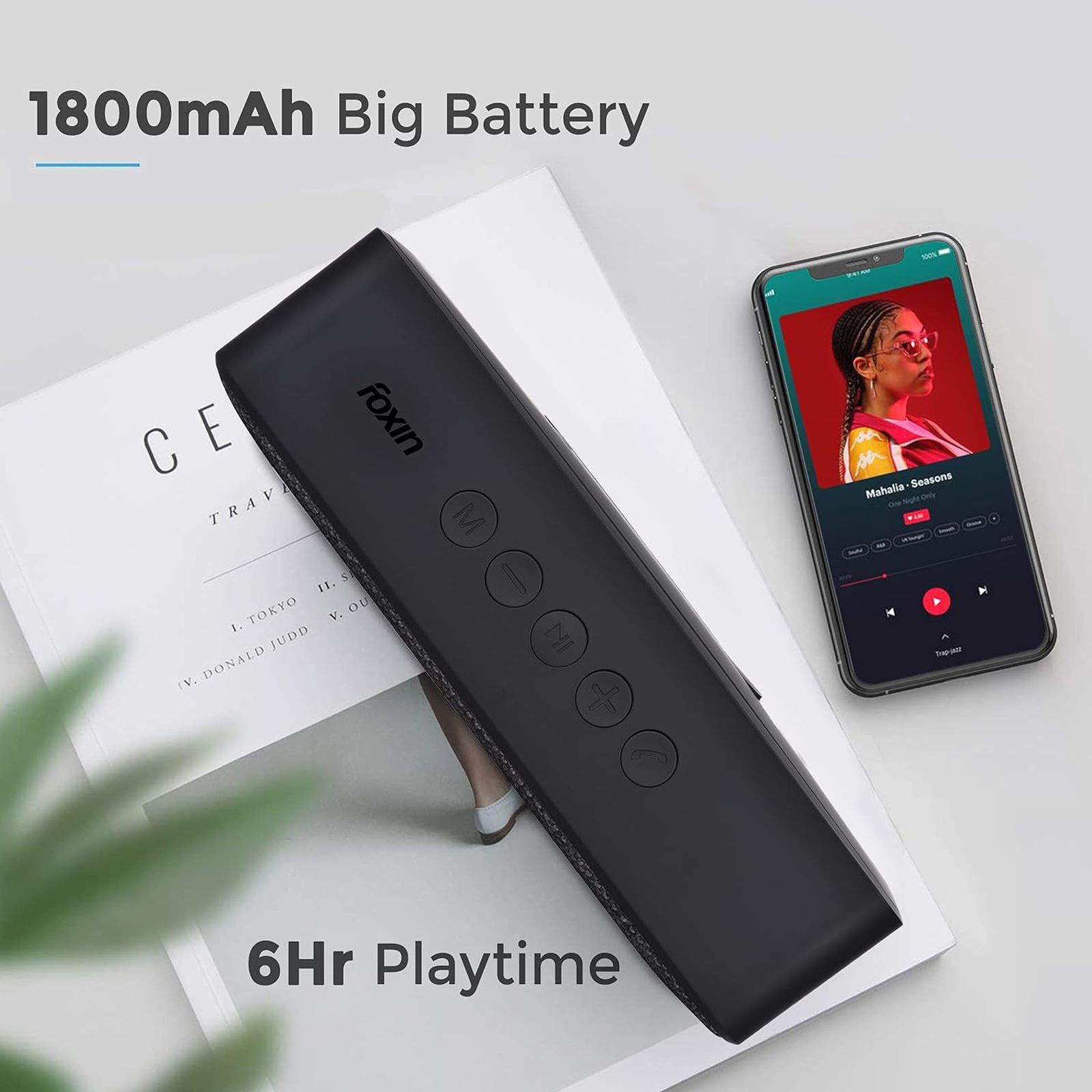 foxin Brick 501 10W Portable Speaker (Bluetooth Connectivity, 5.1 Channel, Black)_4