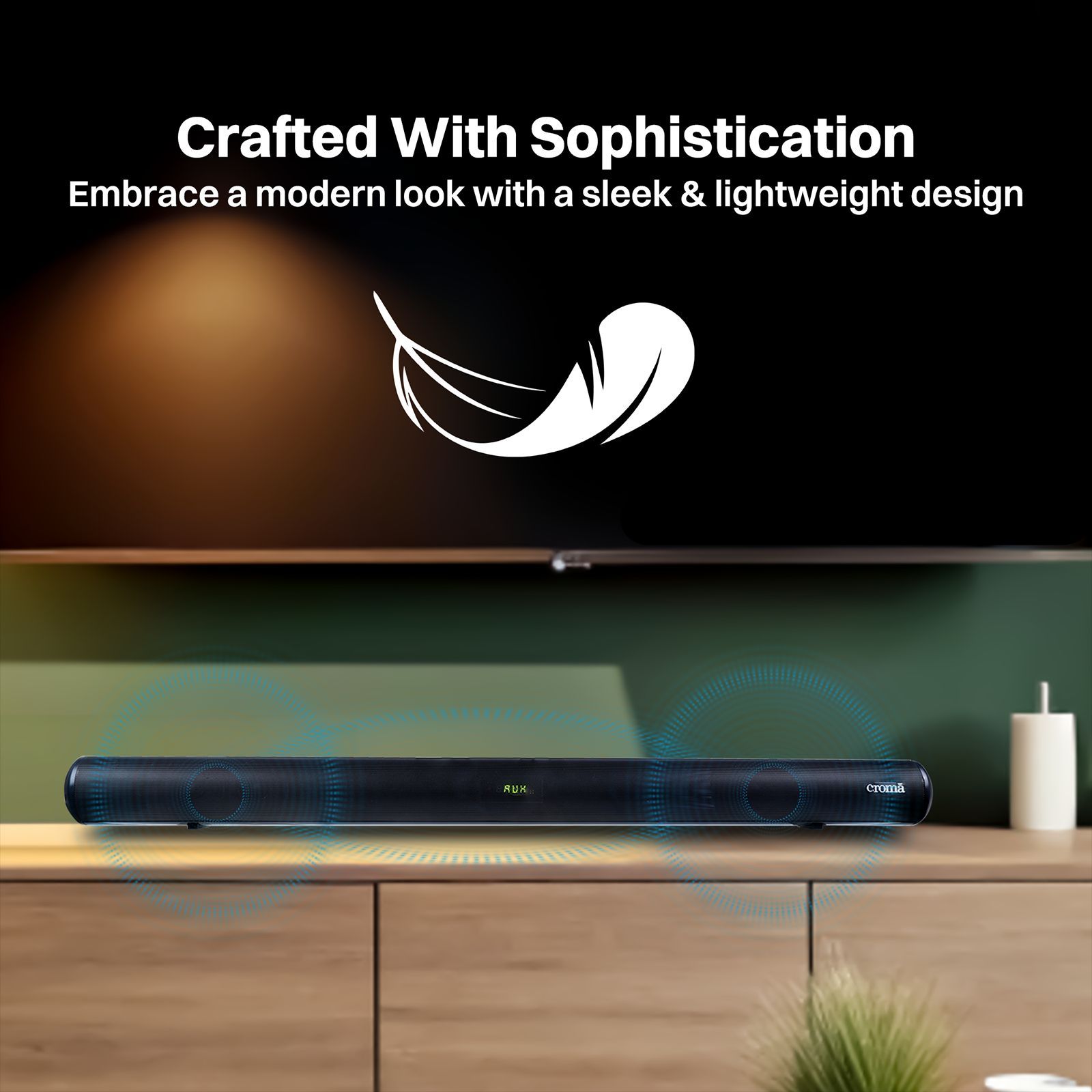 Croma 60W Bluetooth Soundbar with Remote (Preset EQ Modes, 2.0 Channel, Black) Croma 60W Bluetooth Soundbar with Remote (Preset EQ Modes, 2.0 Channel, Black)_15