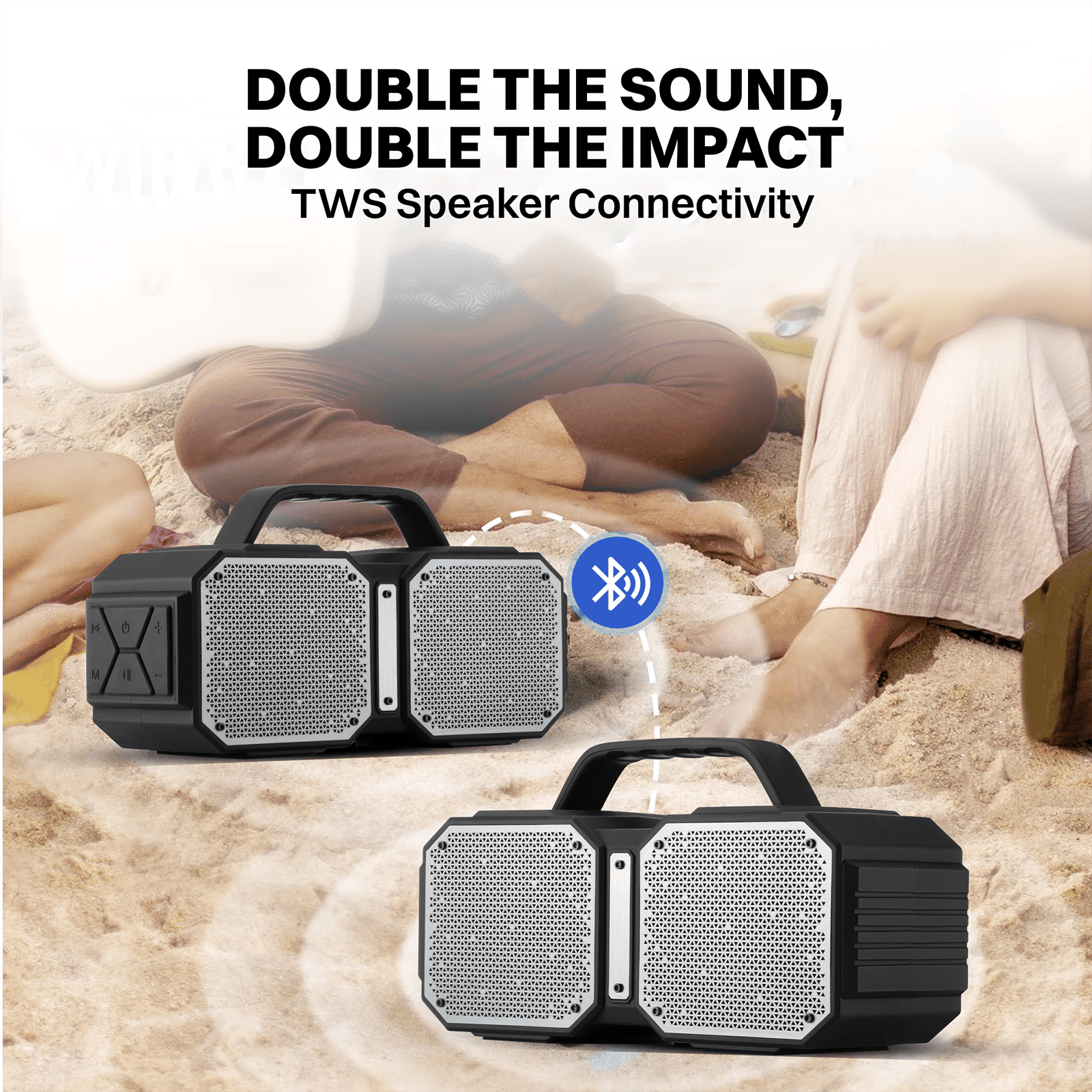 Croma 30W Portable Bluetooth Speaker (IPX4 Water Resistant, 20 Hours Playtime, Black)_13