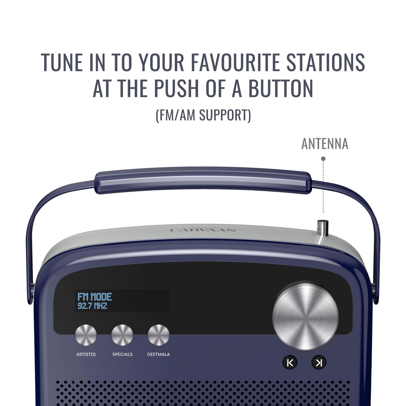 SAREGAMA Carvaan Lite 20 Watts Portable Bluetooth Speaker(5 Hours Playtime, SCL 190, Royal Blue) SAREGAMA Carvaan Lite 20 Watts Portable Bluetooth Speaker(5 Hours Playtime, SCL 190, Royal Blue)_7