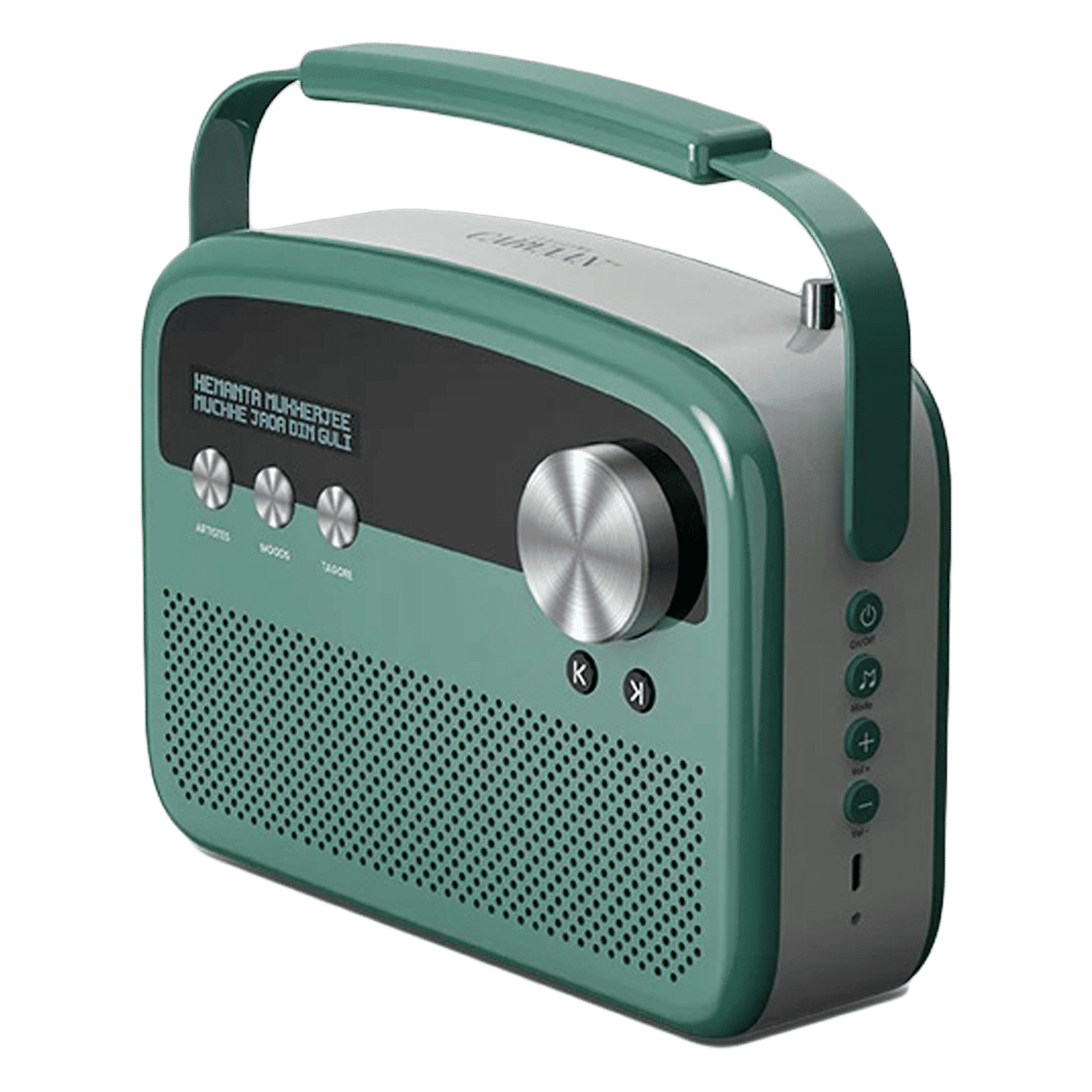 SAREGAMA Carvaan Lite Bengali 20 Watts Portable Bluetooth Speaker (5 Hours Playtime, Stereo Channel, Jade Green)_2