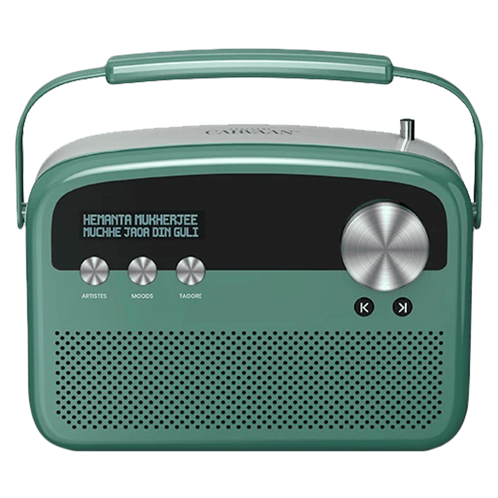 SAREGAMA Carvaan Lite Bengali 20 Watts Portable Bluetooth Speaker (5 Hours Playtime, Stereo Channel, Jade Green)_1