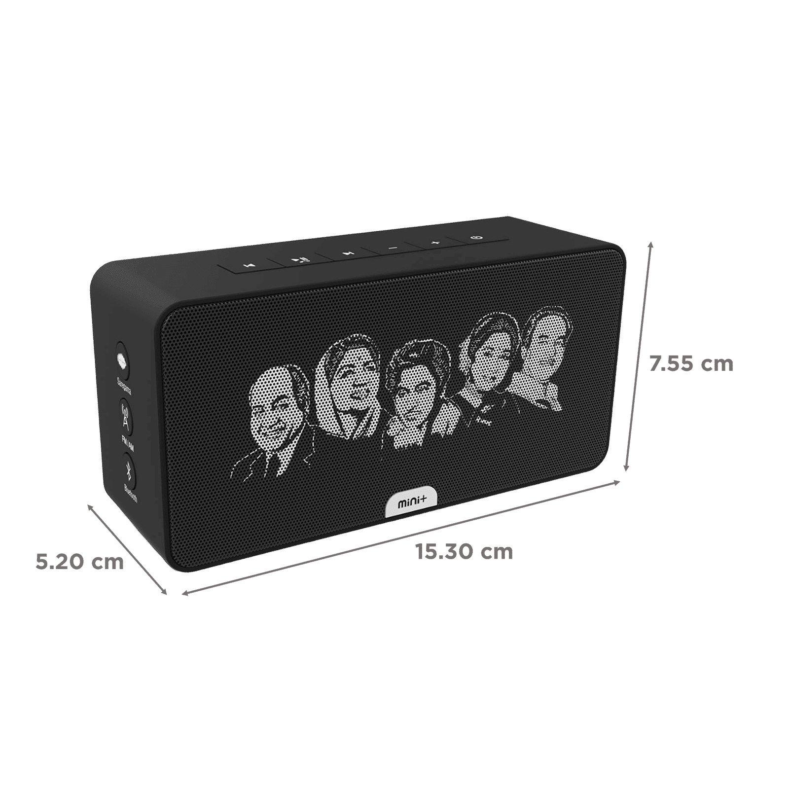 SAREGAMA Carvaan Mini Plus 10 Watts Portable  Bluetooth Speaker (Handsfree Calling, SCMP130, Moonlight Black)_2