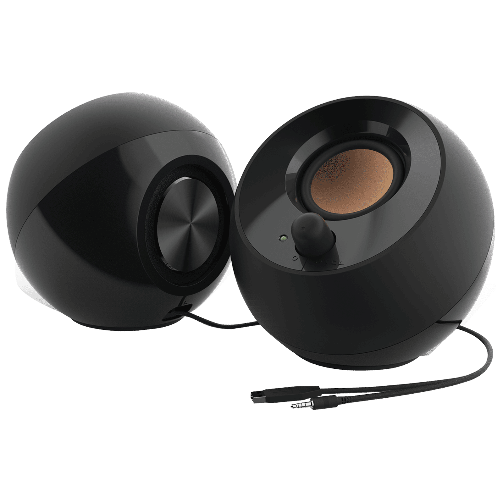 Creative Pebble 4.4W Multimedia Speaker (45 Degree Elevated Drivers, 2.0 Channel, Black)_3