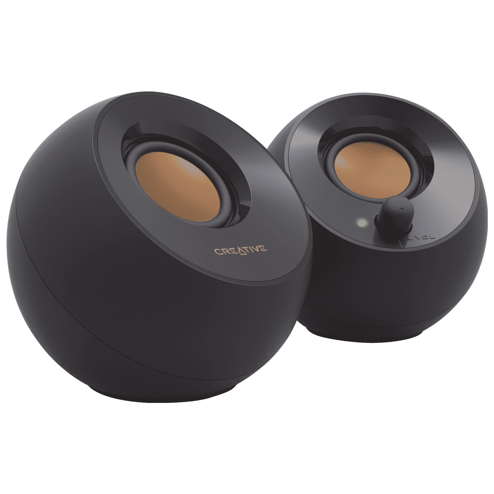 Creative Pebble 4.4W Multimedia Speaker (45 Degree Elevated Drivers, 2.0 Channel, Black)_1