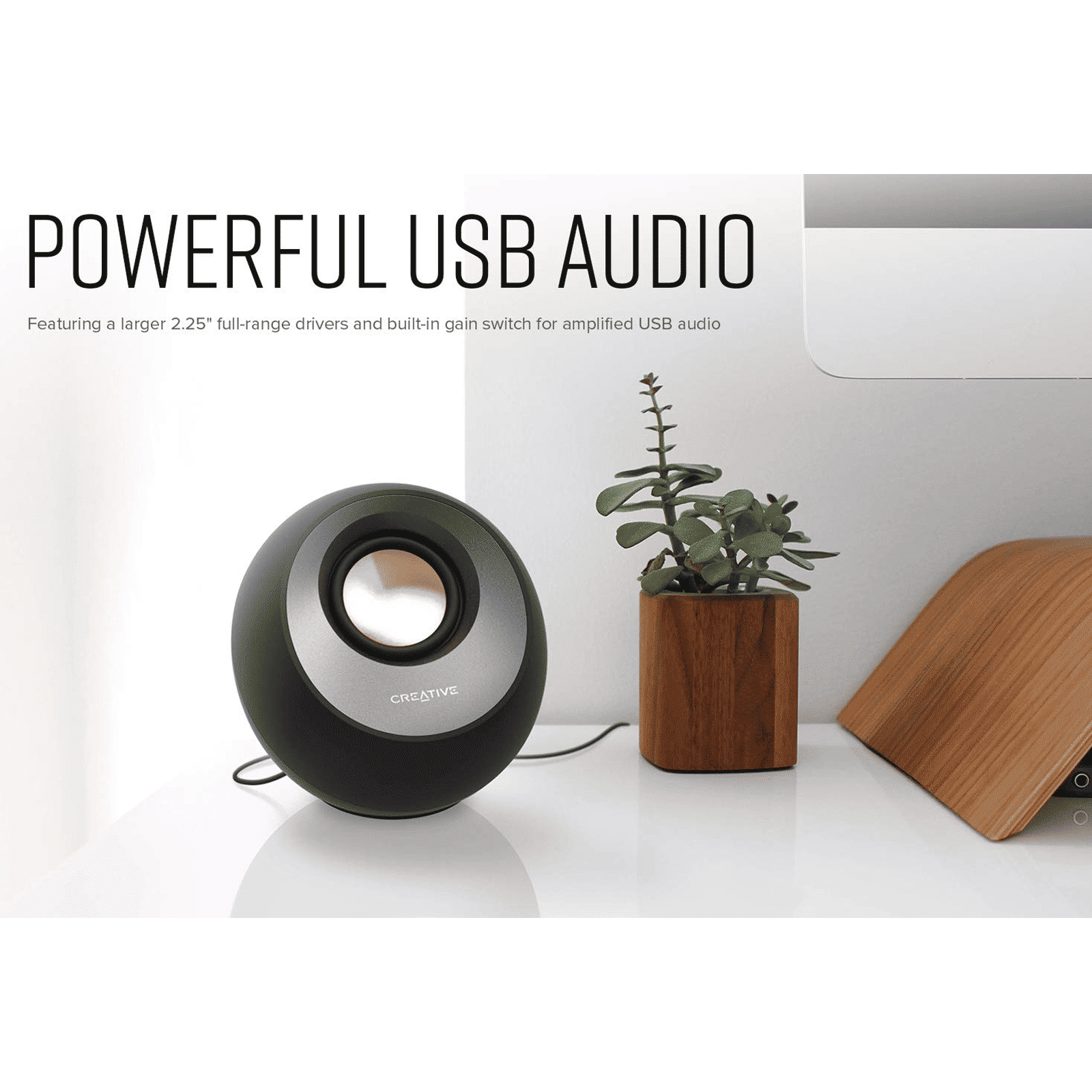 Creative Pebble V3 16W Multimedia Speaker (45 Degree Elevated Drivers, 2.0 Channel, Black) Creative Pebble V3 16W Multimedia Speaker (45 Degree Elevated Drivers, 2.0 Channel, Black)_7