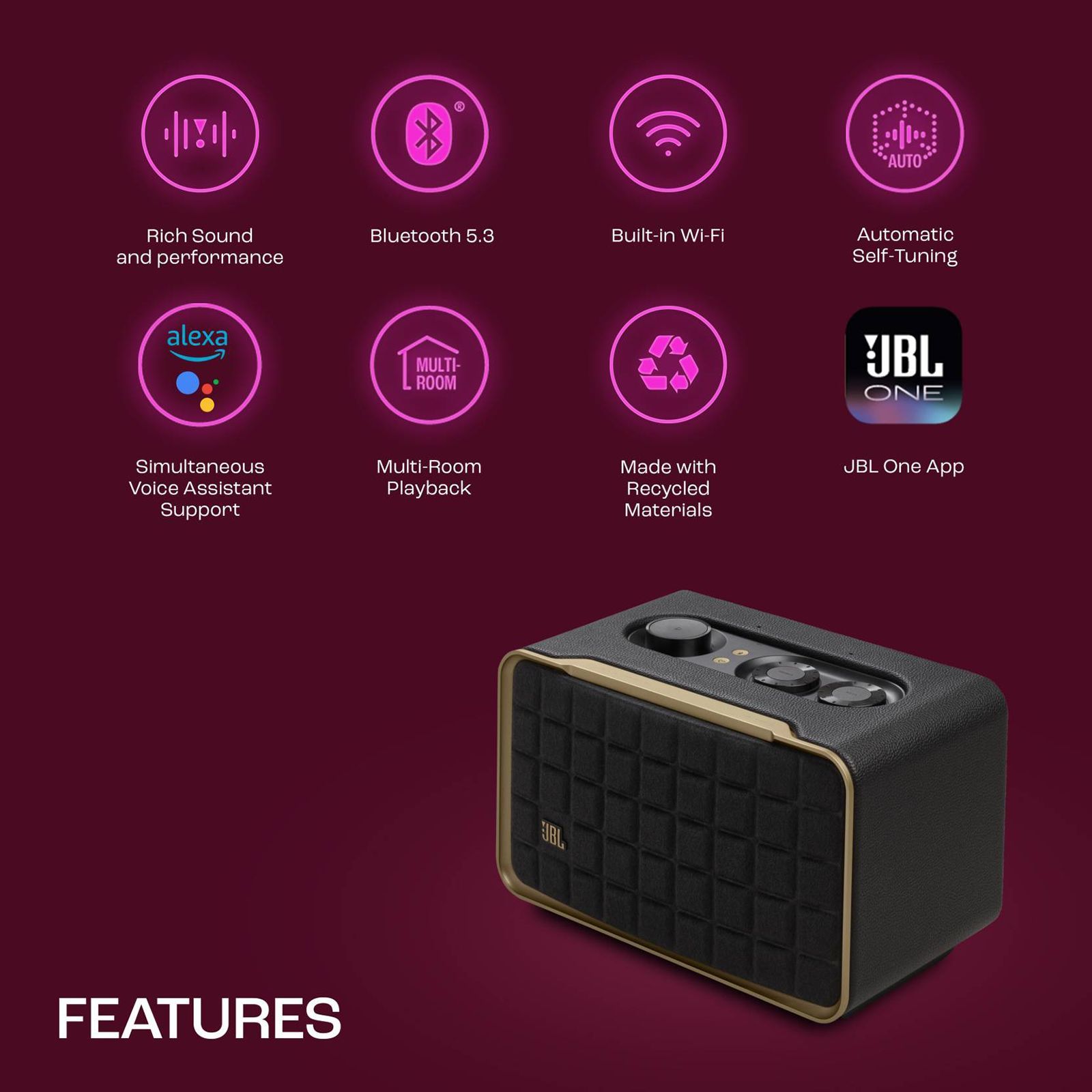 JBL Authentics 200 90W Portable Bluetooth Speaker (Automatic Self Tuning, 2.0 Channel, Black)_17